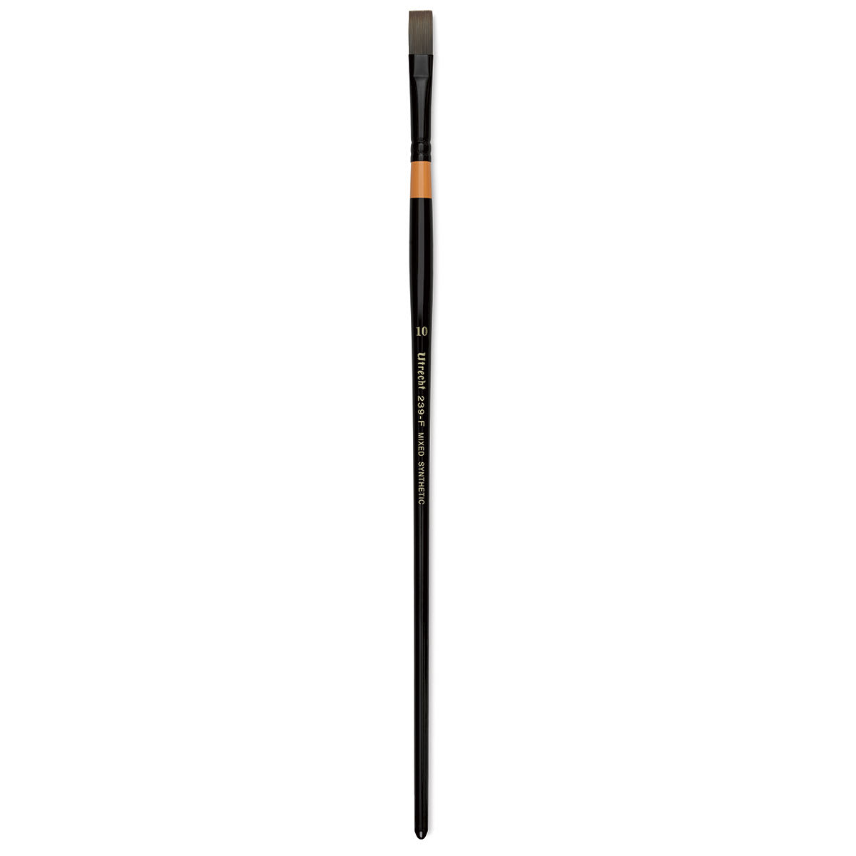 Utrecht Manglon Synthetic Brush - Flat, Size 10, Long Handle