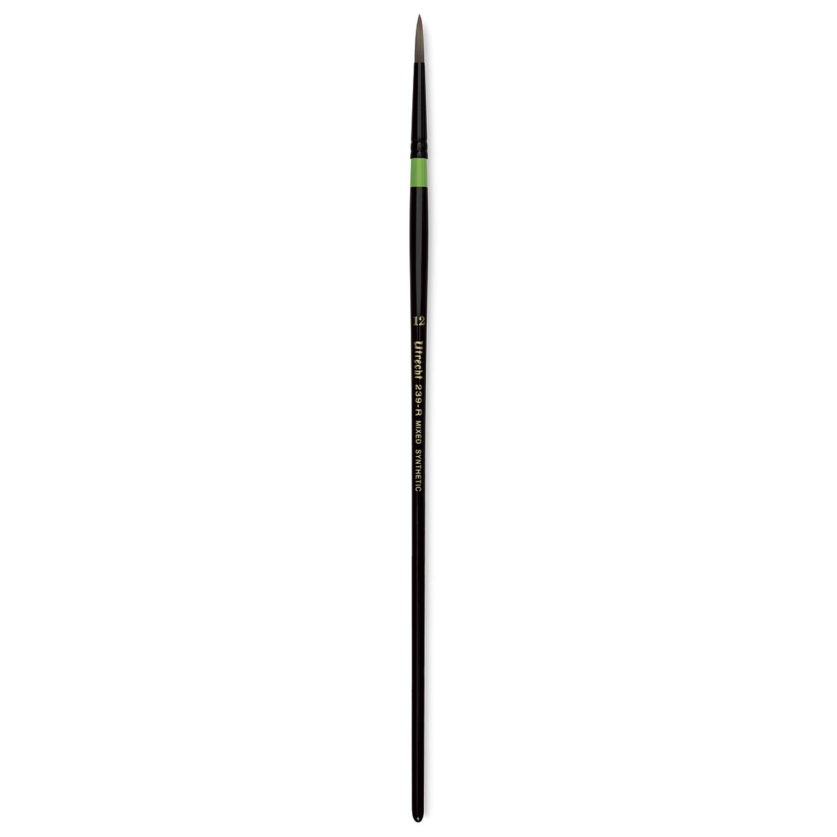 Utrecht Manglon Synthetic Brush-Round, Size 12, Long Handle