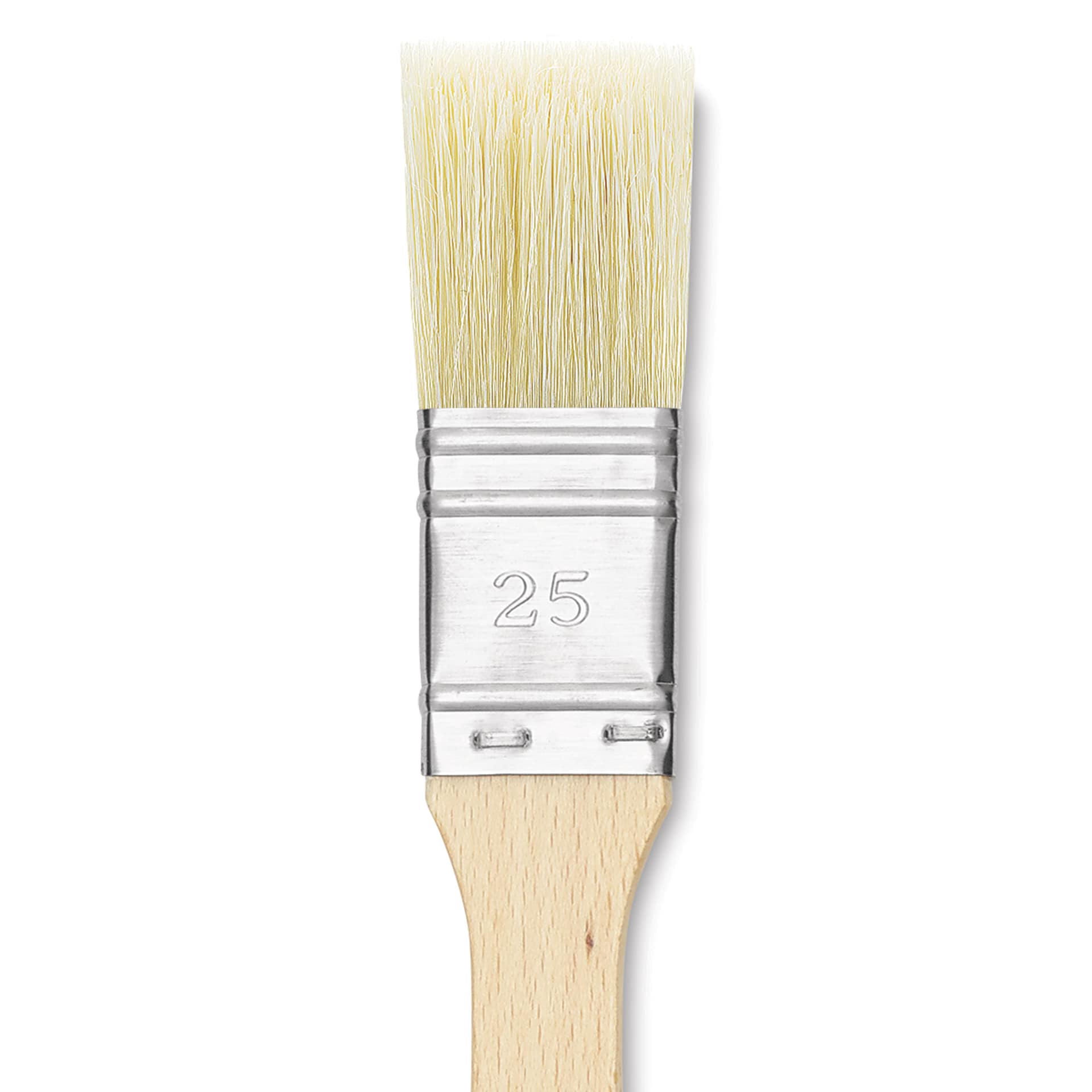 Utrecht Rhenish Pure Hog Bristle Brush - Extra Large Flat, Size 1", Long Handle