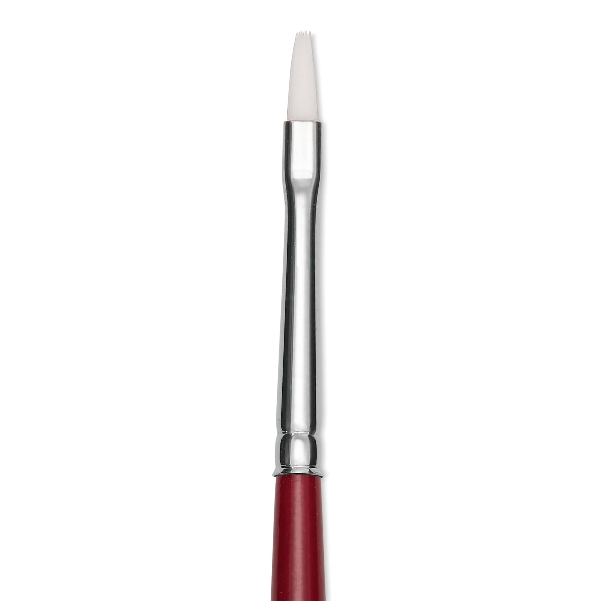 Utrecht Series 232 Synthetic White Nylon Sable Brush - Bright, Size 2, close up