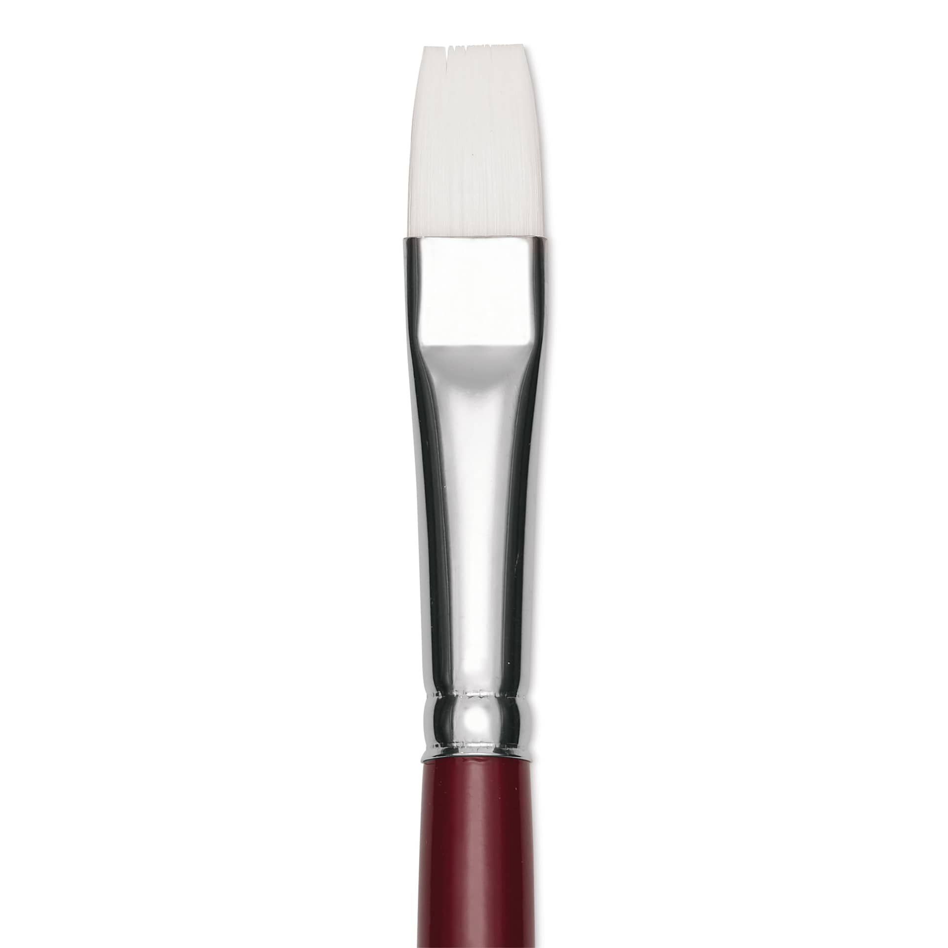 Utrecht Series 232 Synthetic White Nylon Sable Brush - Bright, Size 12, close up