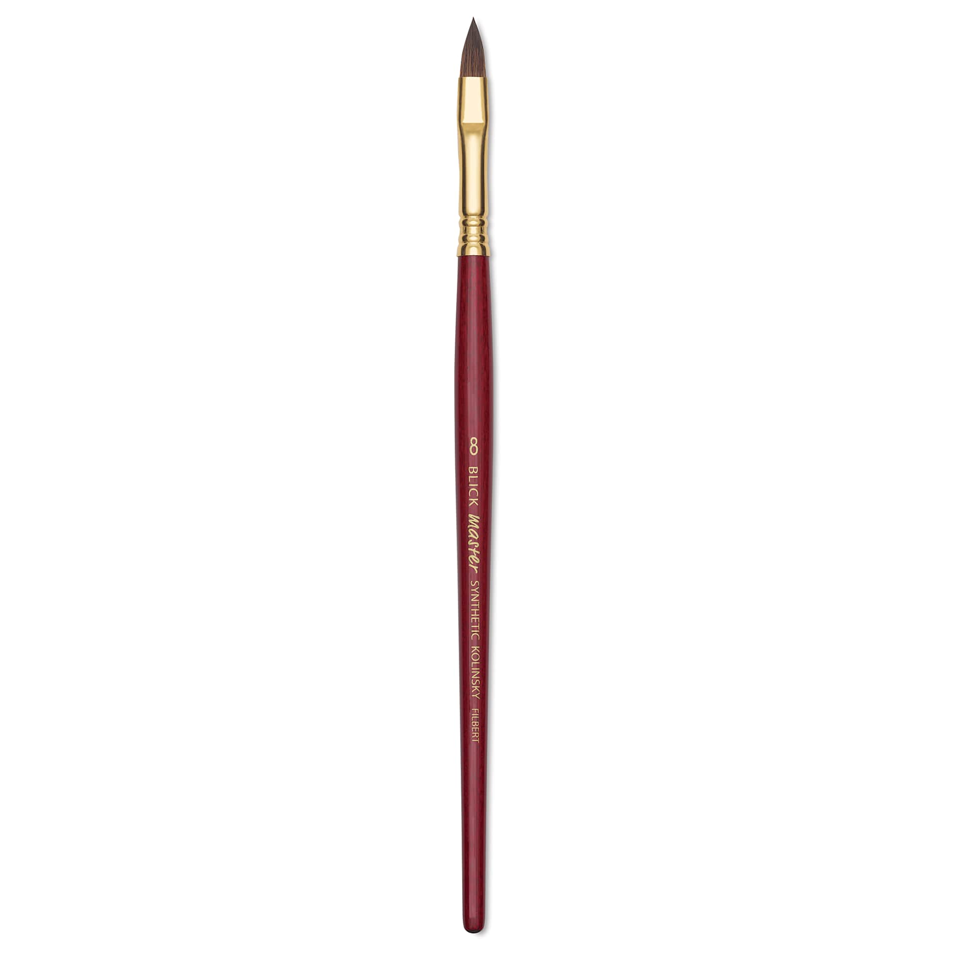 Blick Master Synthetic Kolinsky Brush - Short Handle, Filbert, Size 8