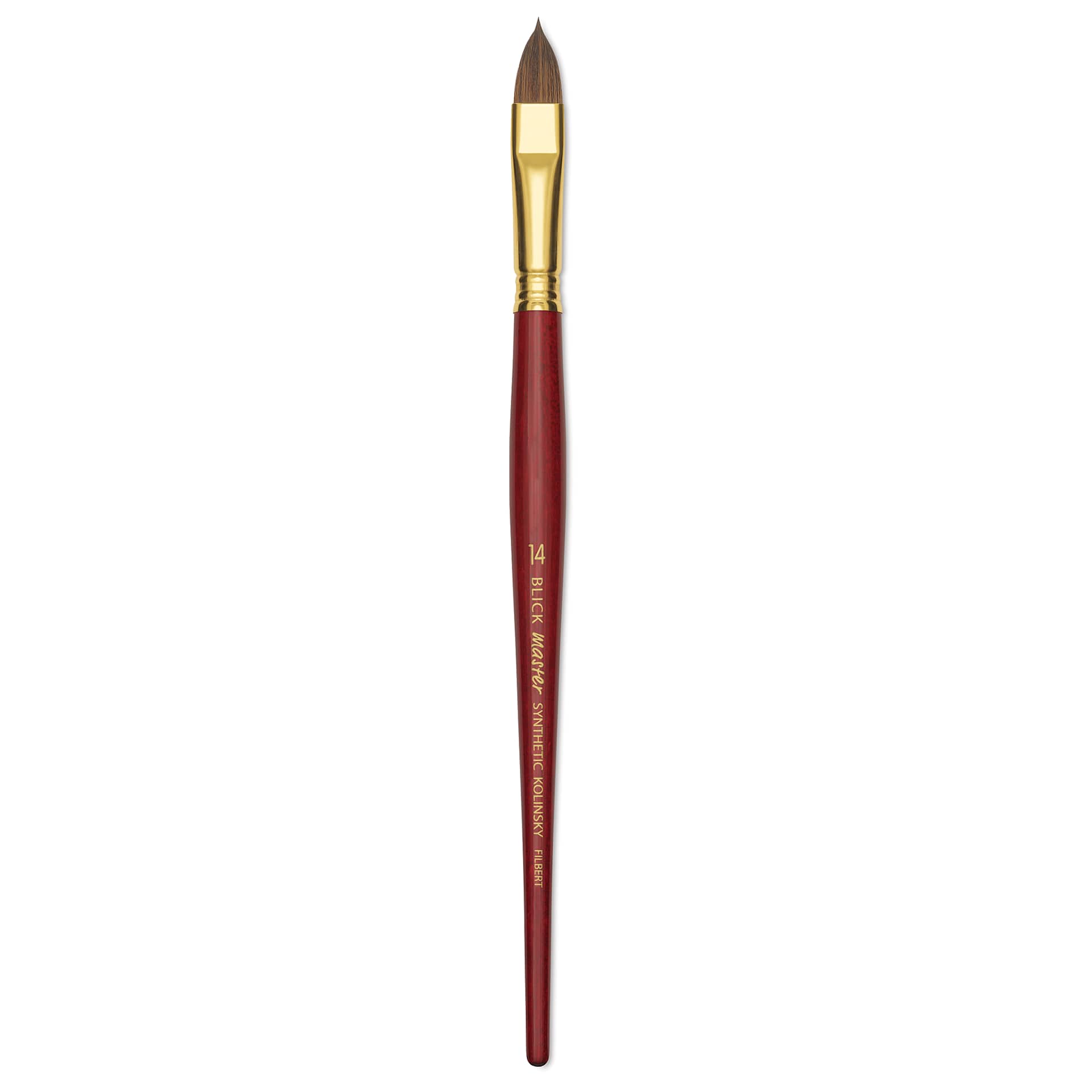 Blick Master Synthetic Kolinsky Brush - Short Handle, Filbert, Size 14
