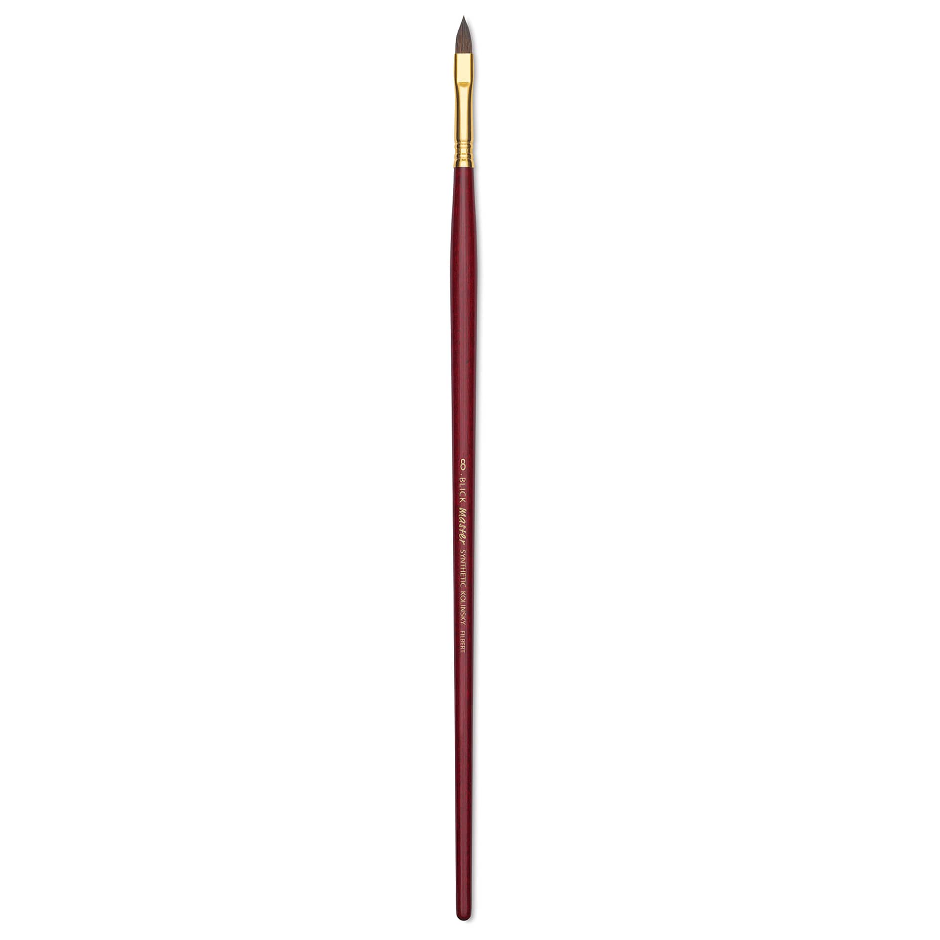 Blick Master Synthetic Kolinsky Brush - Long Handle, Filbert, Size 8