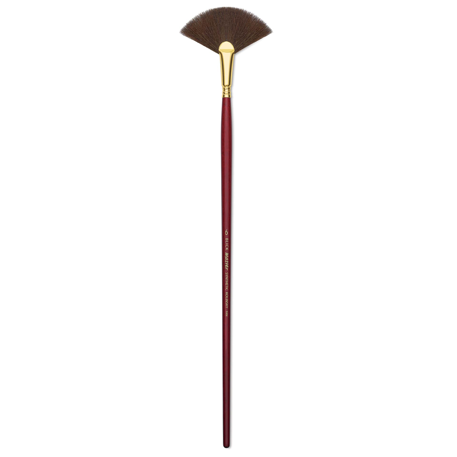 Blick Master Synthetic Kolinsky Brush - Long Handle, Fan, Size 6 Blick Master Synthetic Kolinsky Brush - Long Handle, Fan, Size 6