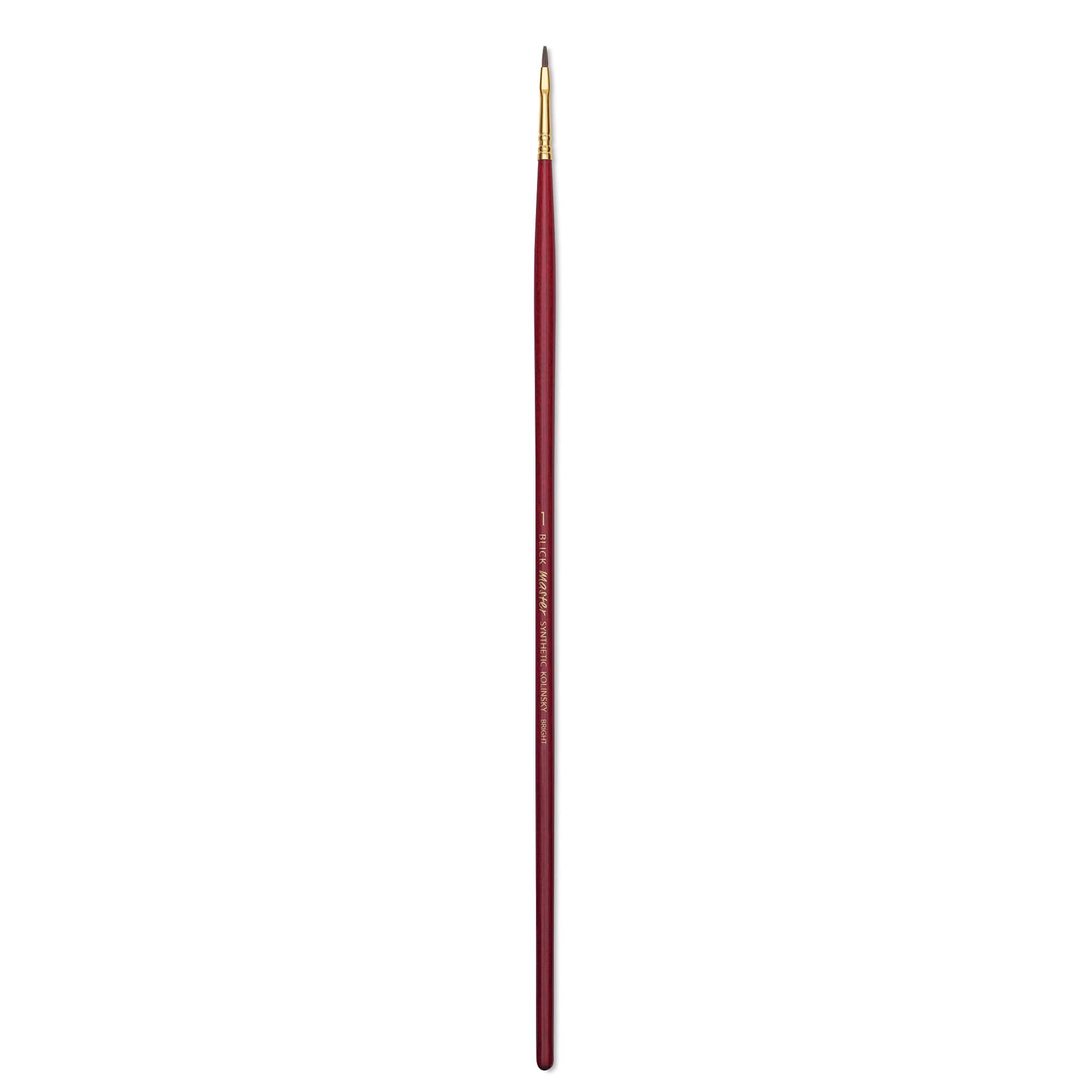 Blick Master Synthetic Kolinsky Brush - Long Handle, Bright, Size 1