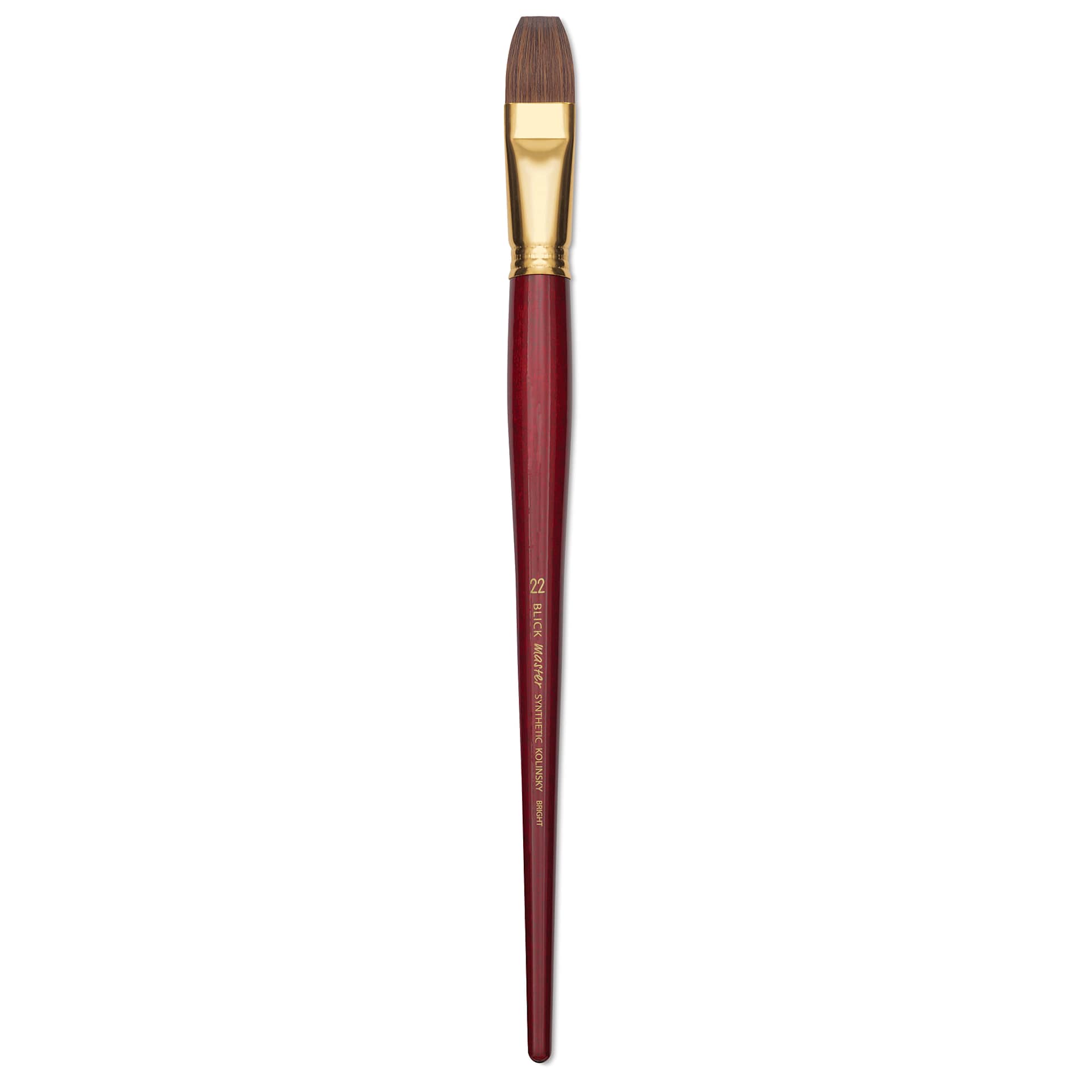 Blick Master Synthetic Kolinsky Brush - Long Handle, Bright, Size 22