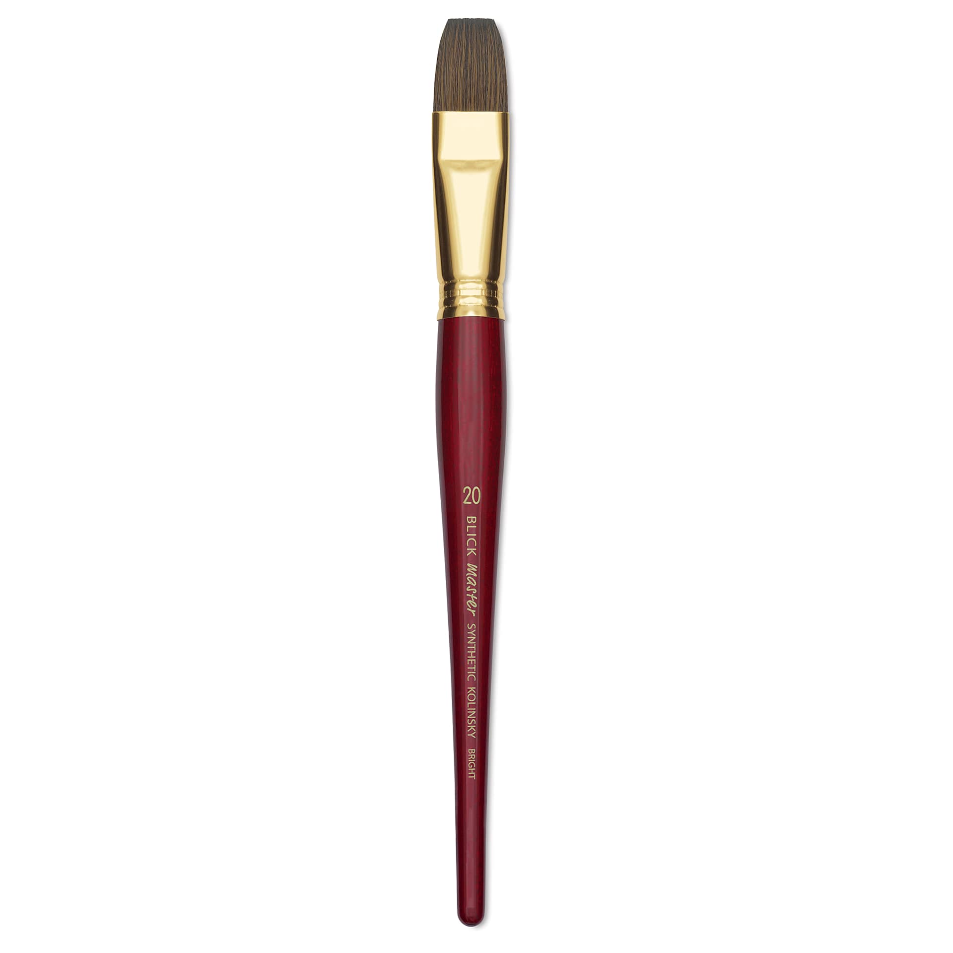 Blick Master Synthetic Kolinsky Brush - Short Handle, Bright, Size 20