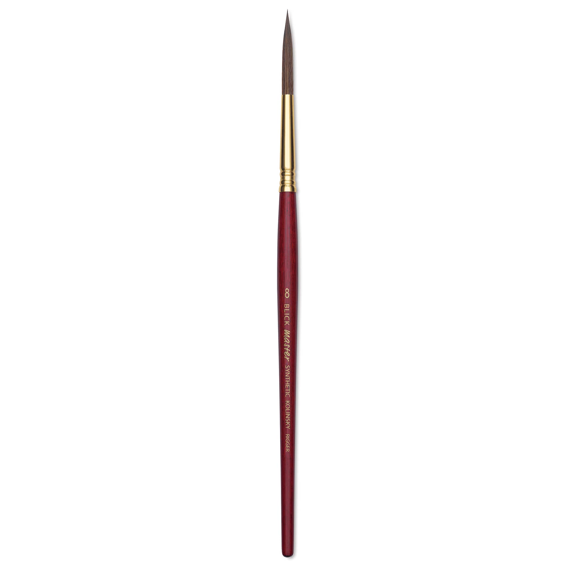 Blick Master Synthetic Kolinsky Brush - Short Handle, Rigger, Size 8