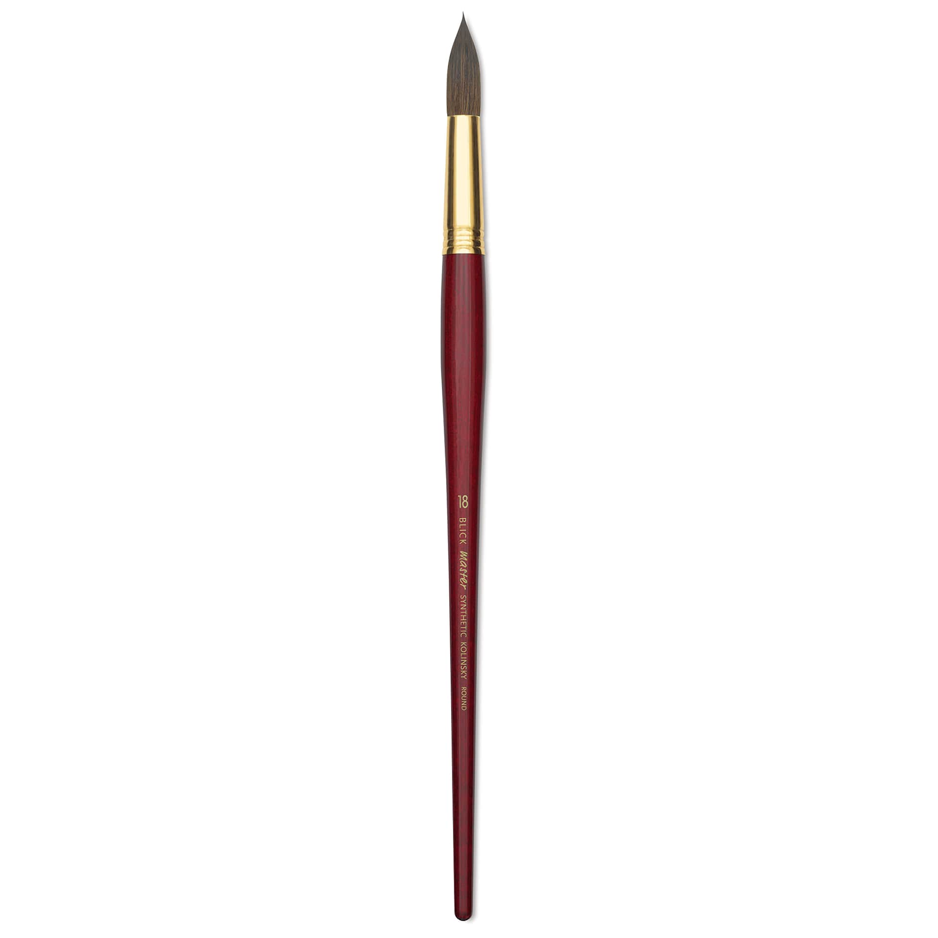 Blick Master Synthetic Kolinsky Brush - Long Handle, Round, Size 18