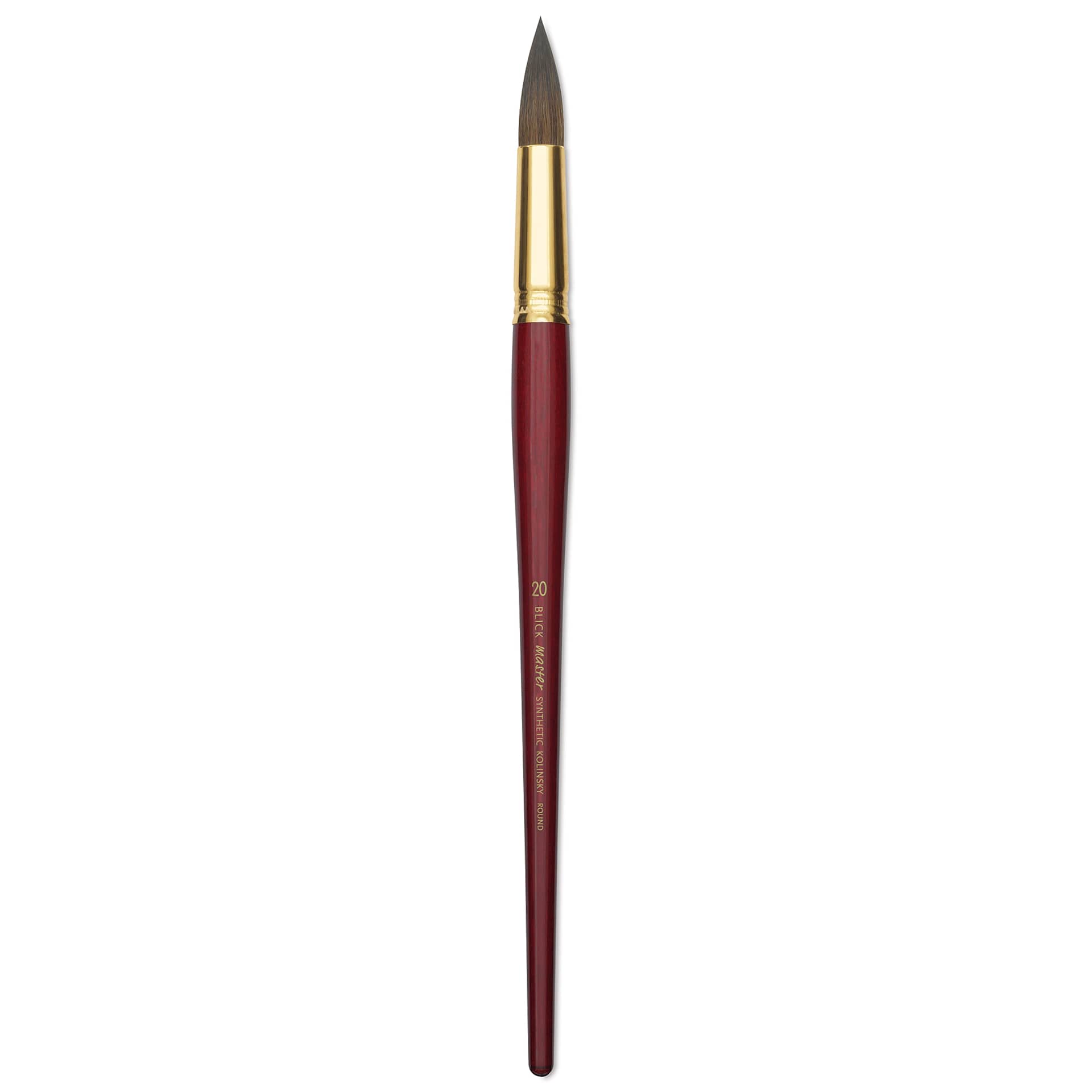 Blick Master Synthetic Kolinsky Brush - Long Handle, Round, Size 20