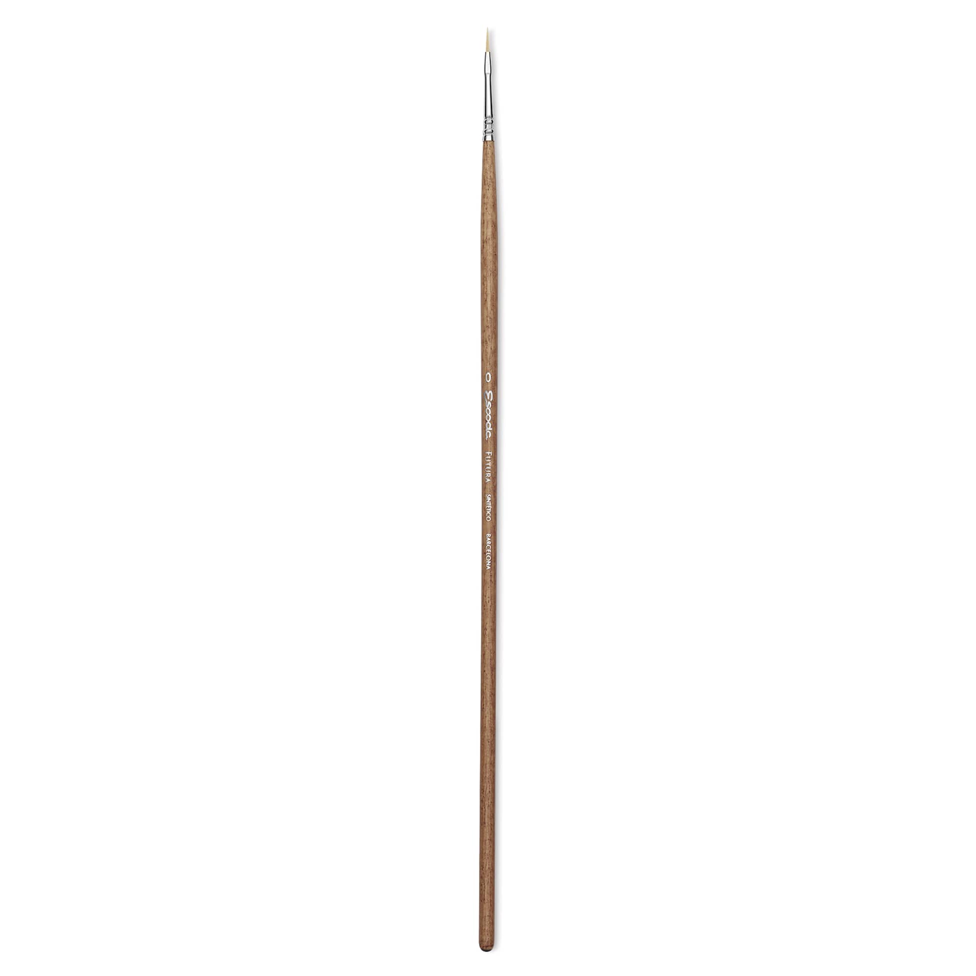 Escoda Futura Synthetic Bristle Brush - Series 5414, Filbert, Size 0, Long Handle