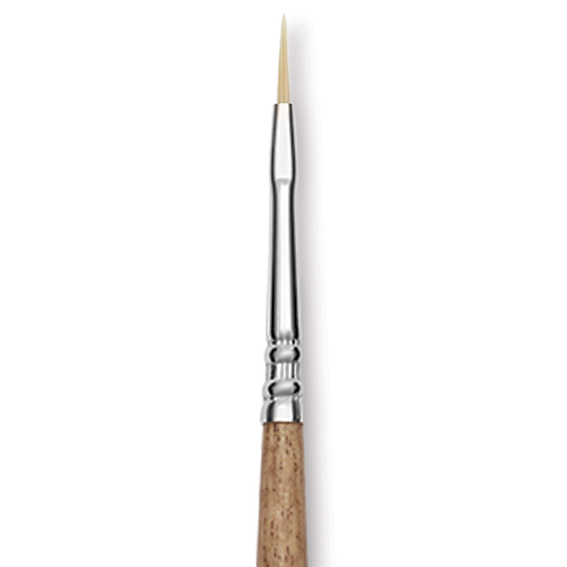 Escoda Futura Synthetic Bristle Brush - Series 5414, Filbert, Size 0, Long Handle, close-up