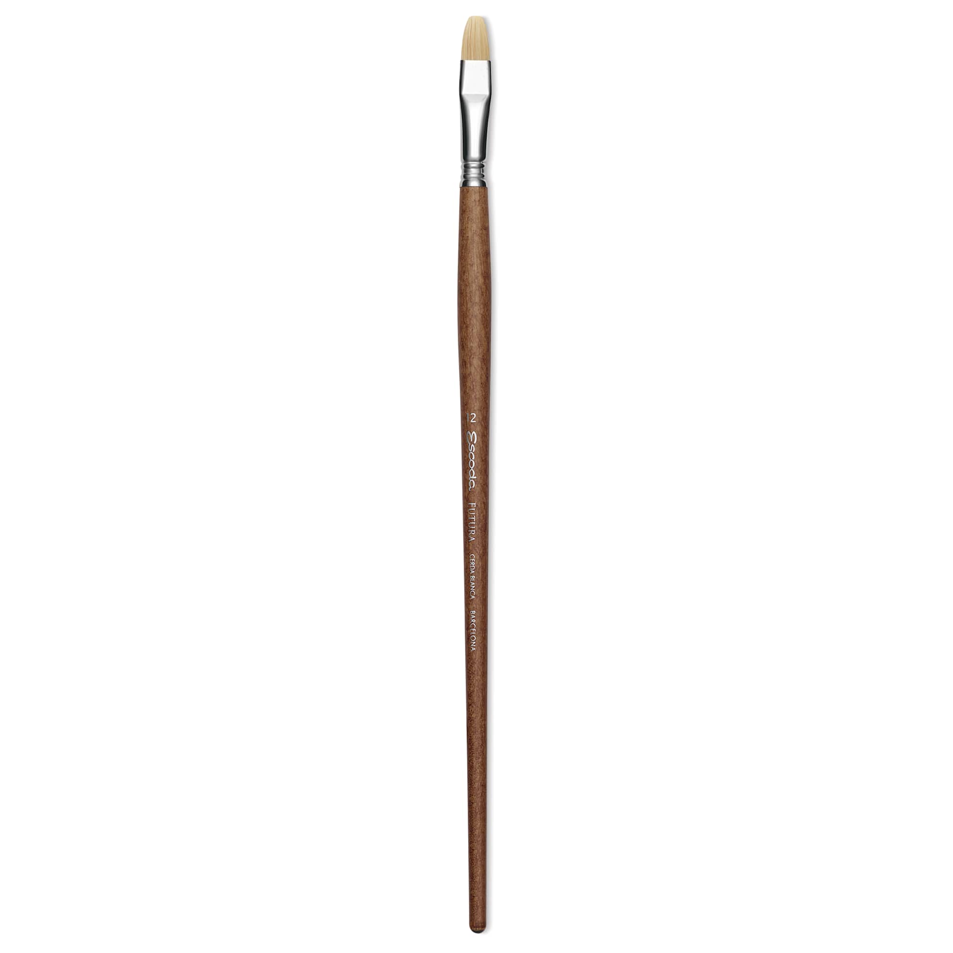 Escoda Futura Synthetic Bristle Brush - Series 5420, Bright, Size 12, Long Handle