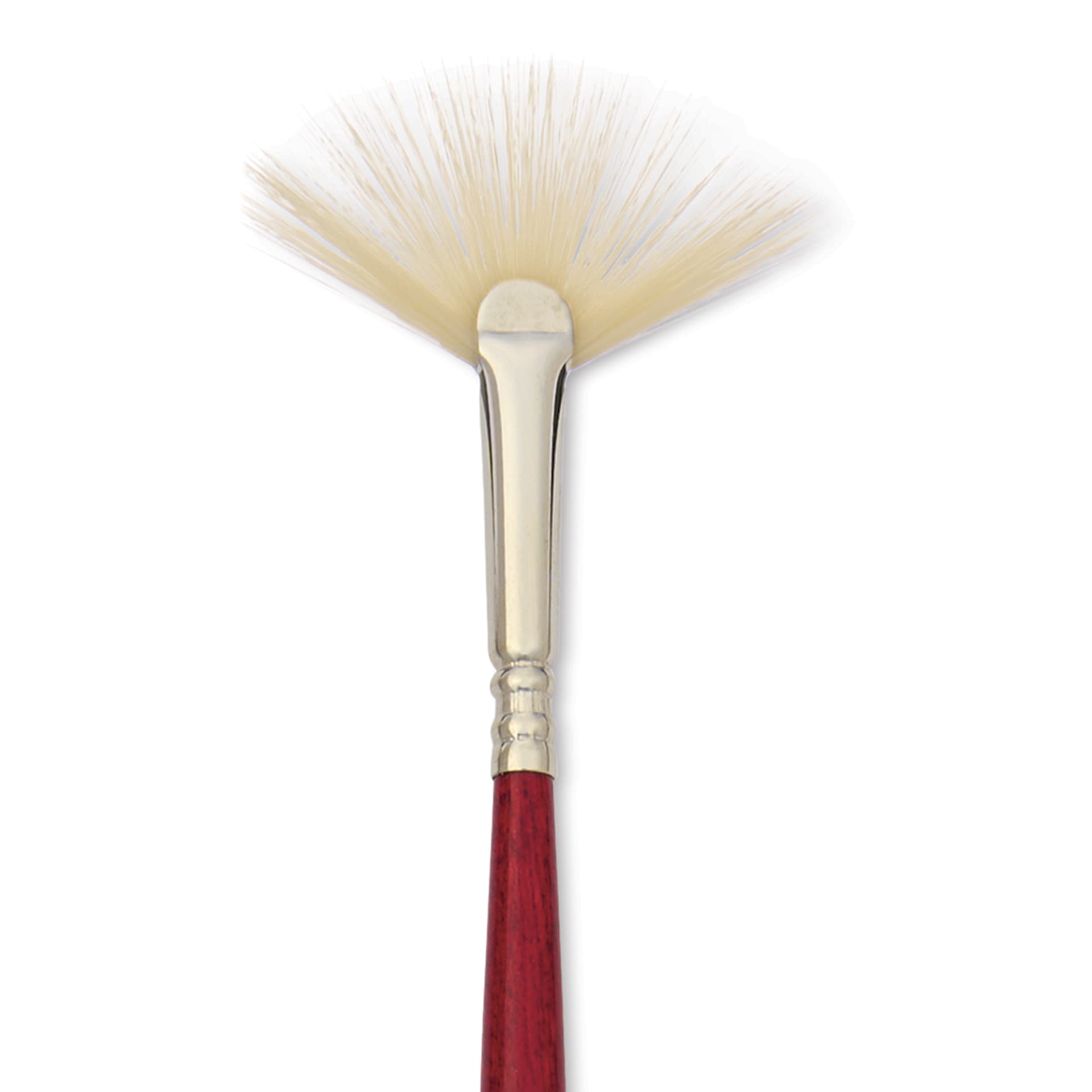 Escoda Marfil Synthetic Bristle Brushes - Series 4433 Fan, Size 2, Long Handle, close-up