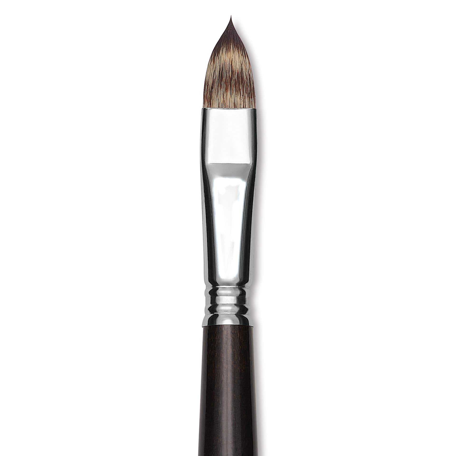 Escoda Vintage Synthetic Brush - Filbert, Long  Handle, Size 14