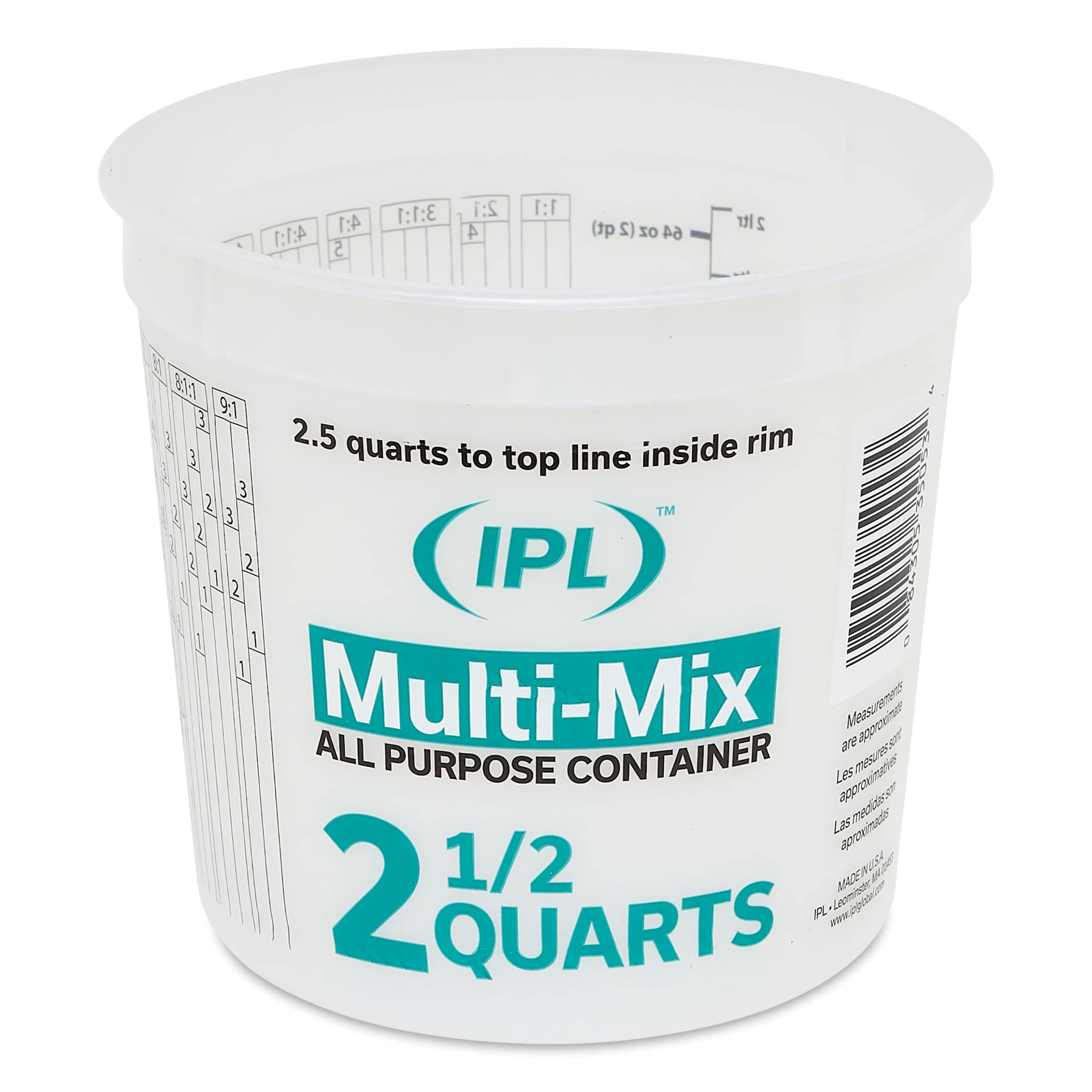 Plastic Tub - 2 1/2 qt, front