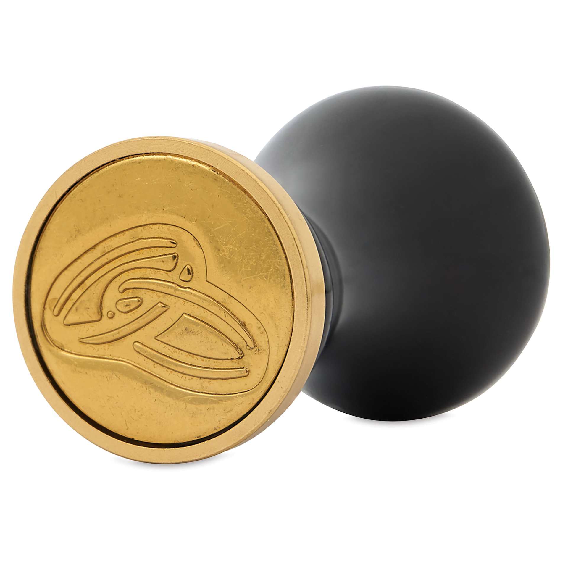 Manuscript Wax and Seal Small Ceramic Coin Set - Wedding Rings, close up