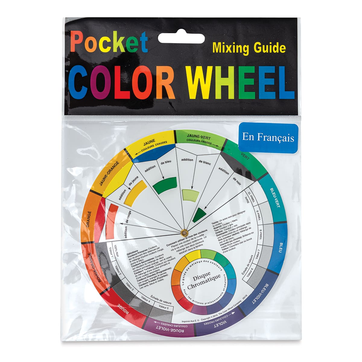 Artists’ Color Wheel in French - Pocket Version, 5-1/8" Dia. (in package) Artists’ Color Wheel in French - Pocket Version, 5-1/8" Dia. (in package)