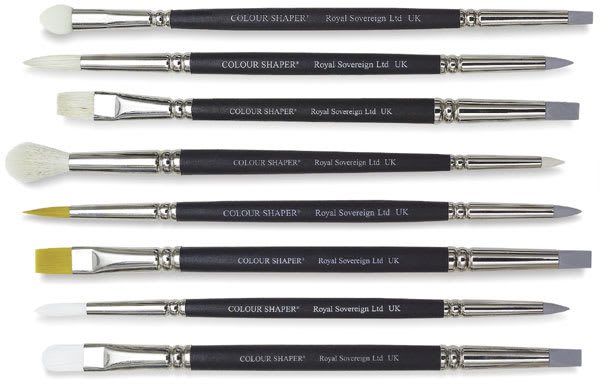 Double-Ended Colour Shapers - 8 styles of Colour Shapers shown horizontally
