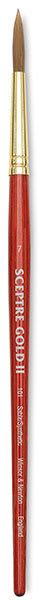 Winsor & Newton Sceptre Gold II Brushes - Pointed Round brush shown upright Winsor & Newton Sceptre Gold II Brushes - Pointed Round brush shown upright