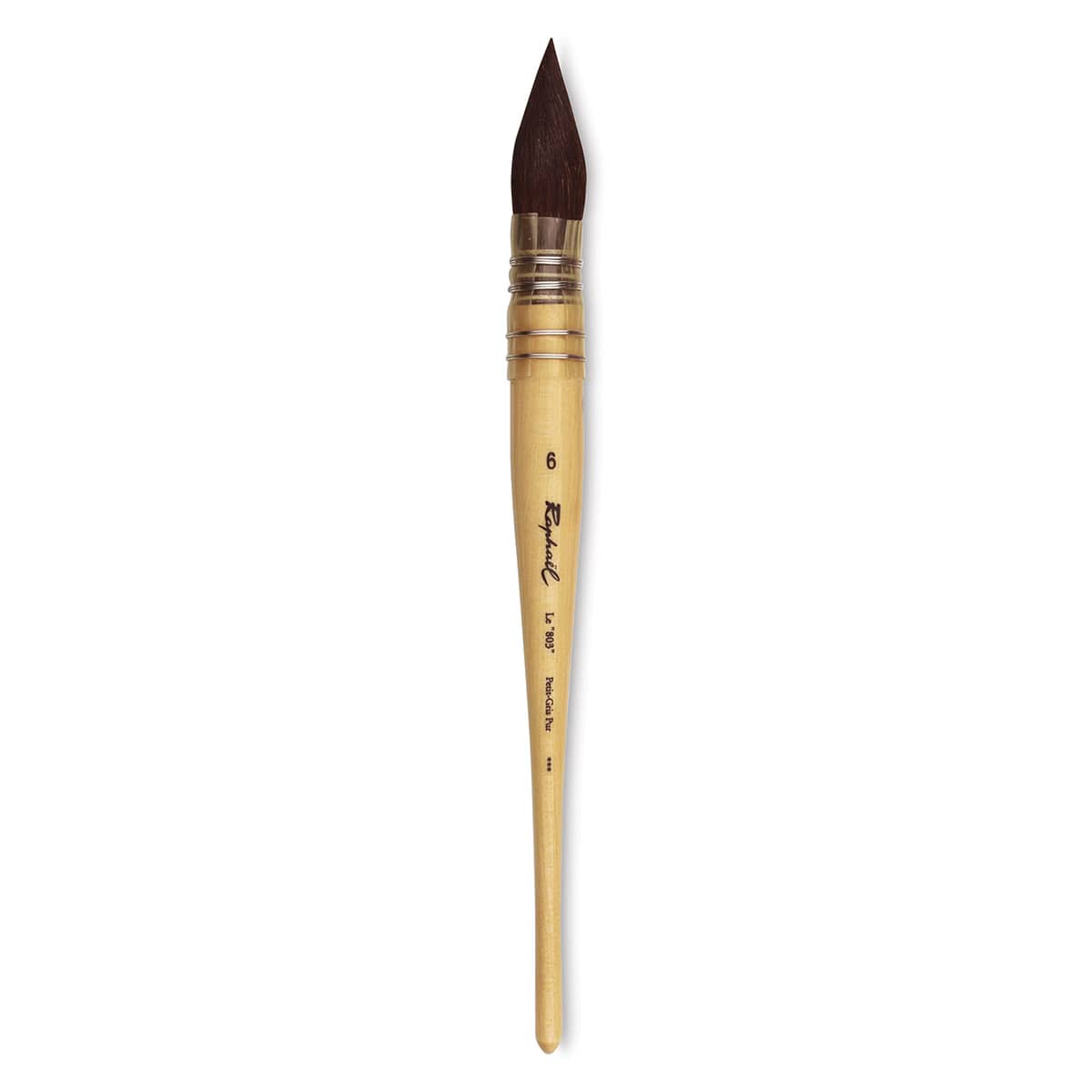 Raphaël Kazan Squirrel Quill Mop Brushes - Single brush shown upright