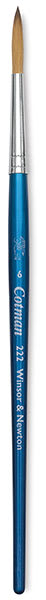 Winsor & Newton Cotman Watercolor Brush - Designers' Round, Short Handle, Size 6