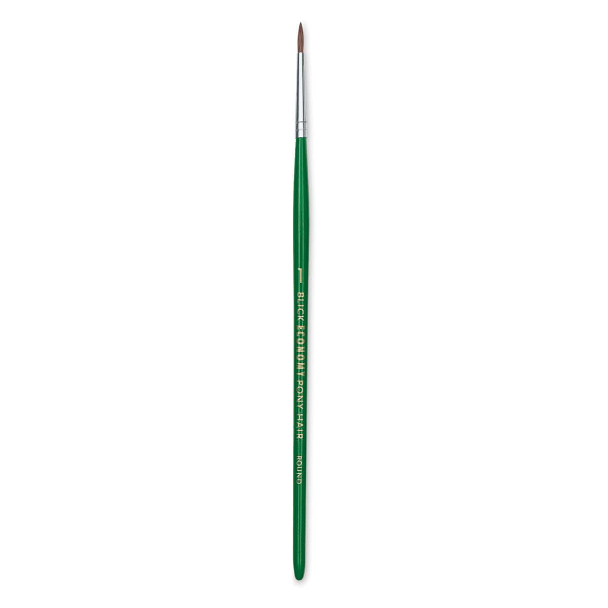 Blick Economy Pony Hair Brush - Round, Short Handle, Size 1