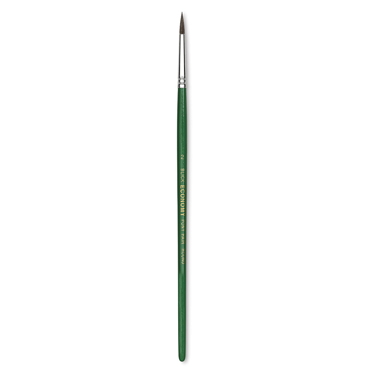 Blick Economy Pony Hair Brush - Round, Short Handle, Size 2