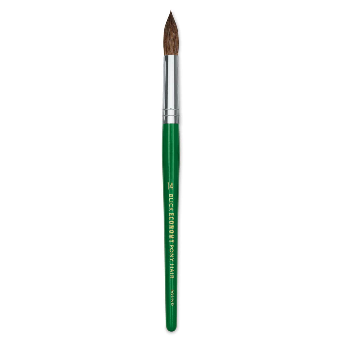Blick Economy Pony Hair Brush - Round, Short Handle, Size 14