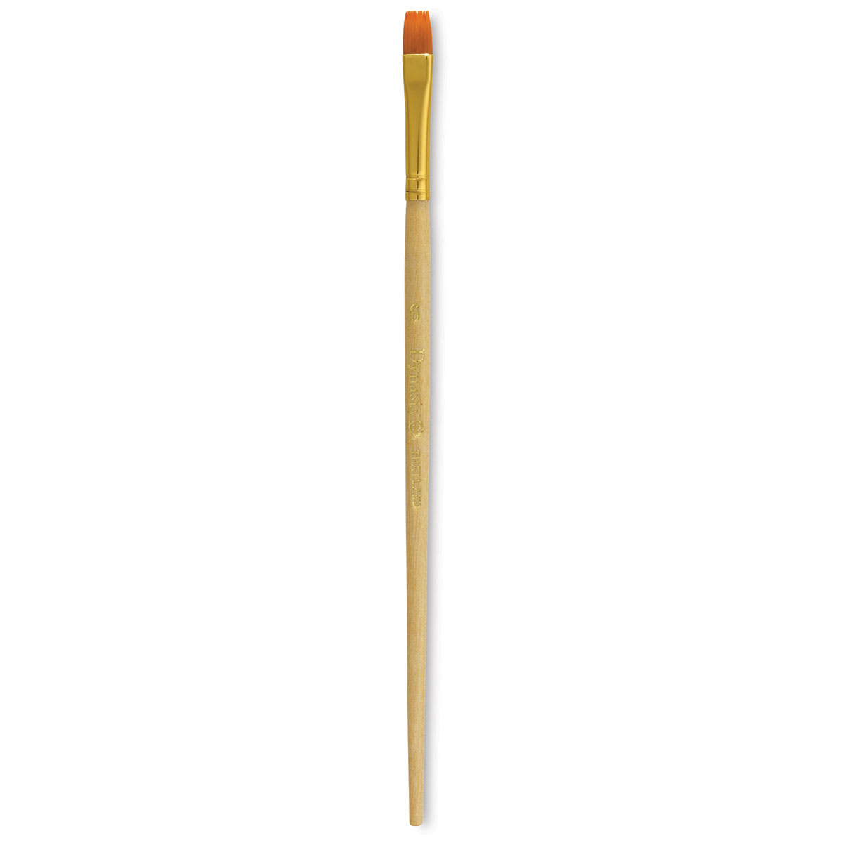 Dynasty Golden Nylon Brush - Flat Shader, Refill Brush, Size 6
