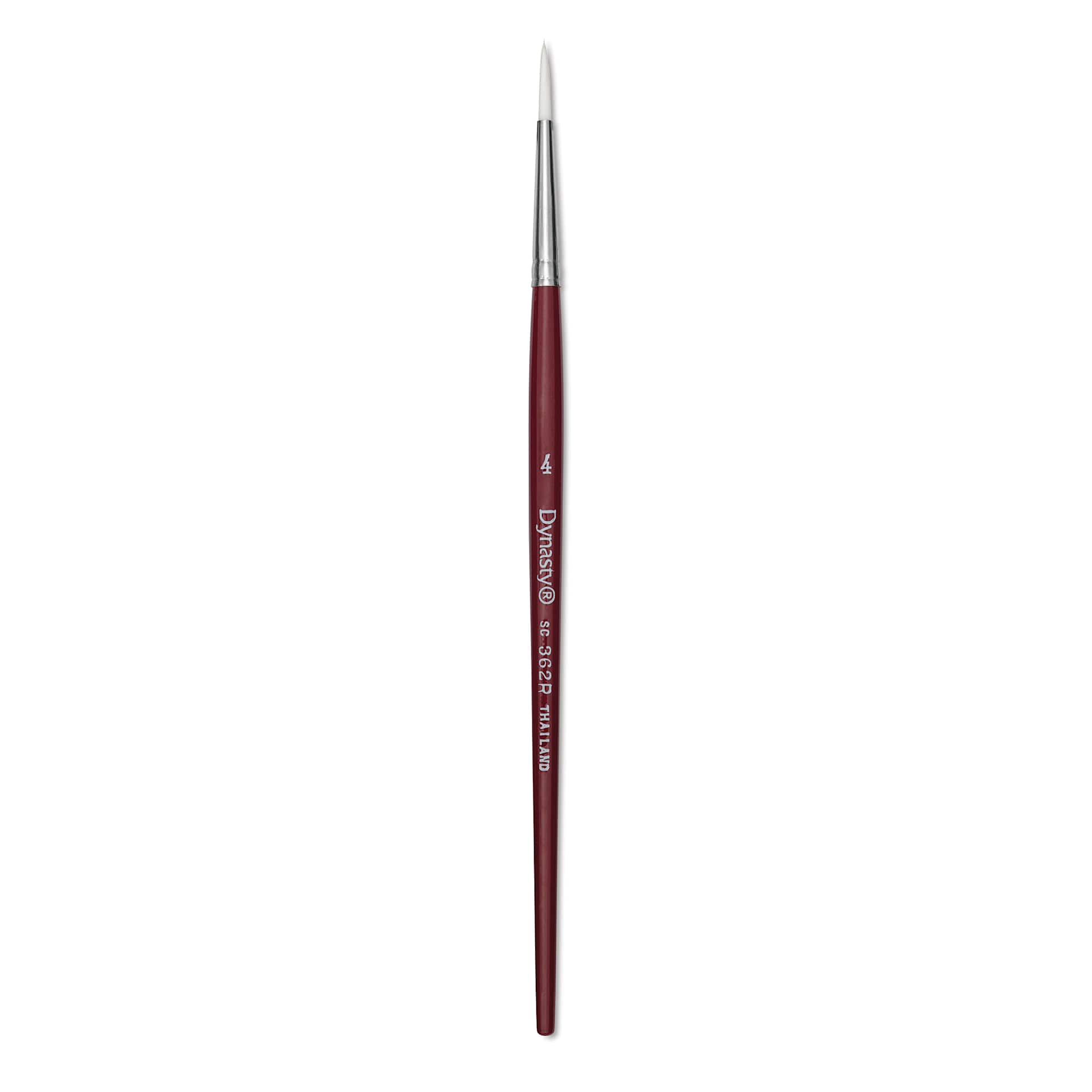 Dynasty Fine White Synthetic Brush - Round, Refill Brush, Size 4