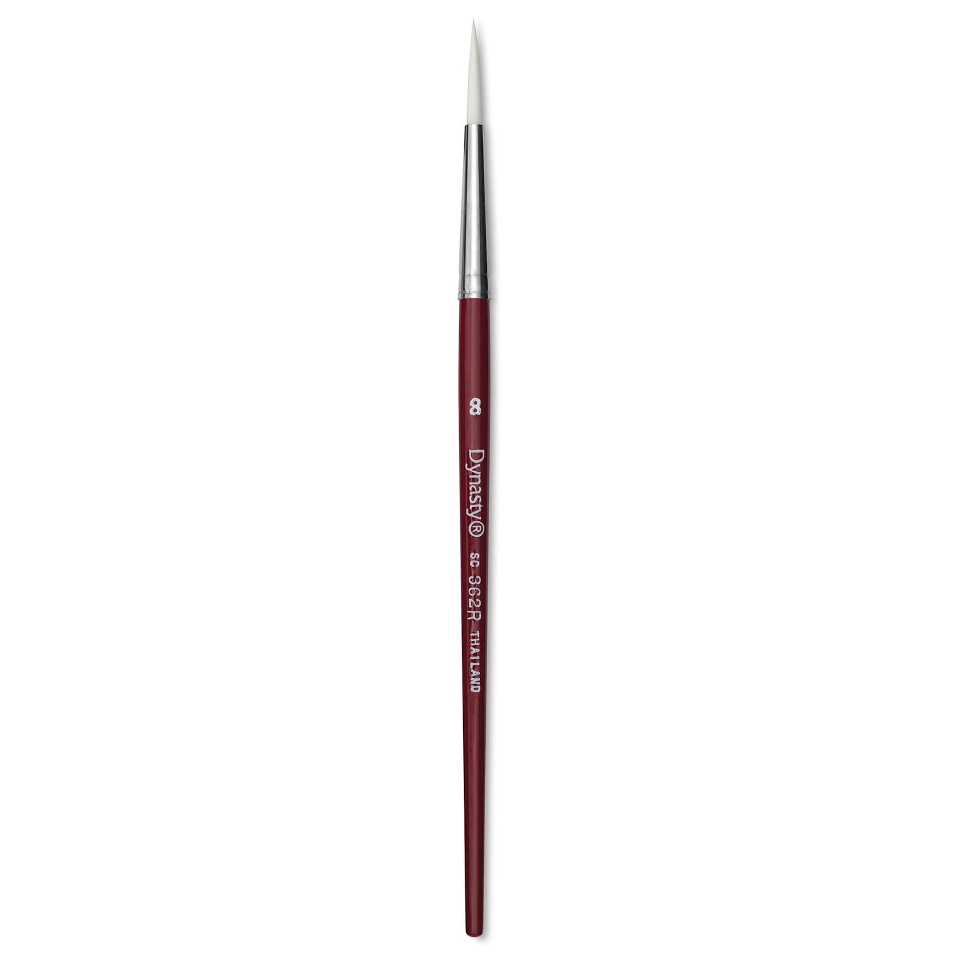 Dynasty Fine White Synthetic Brush - Round, Refill Brush, Size 8