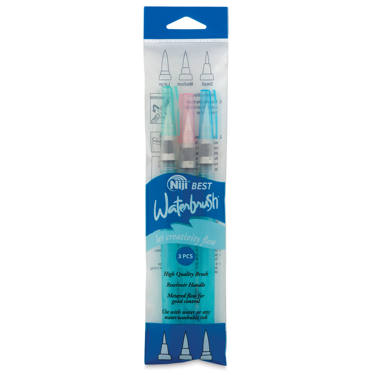 Niji Waterbrush - Set of 3 (in package)
