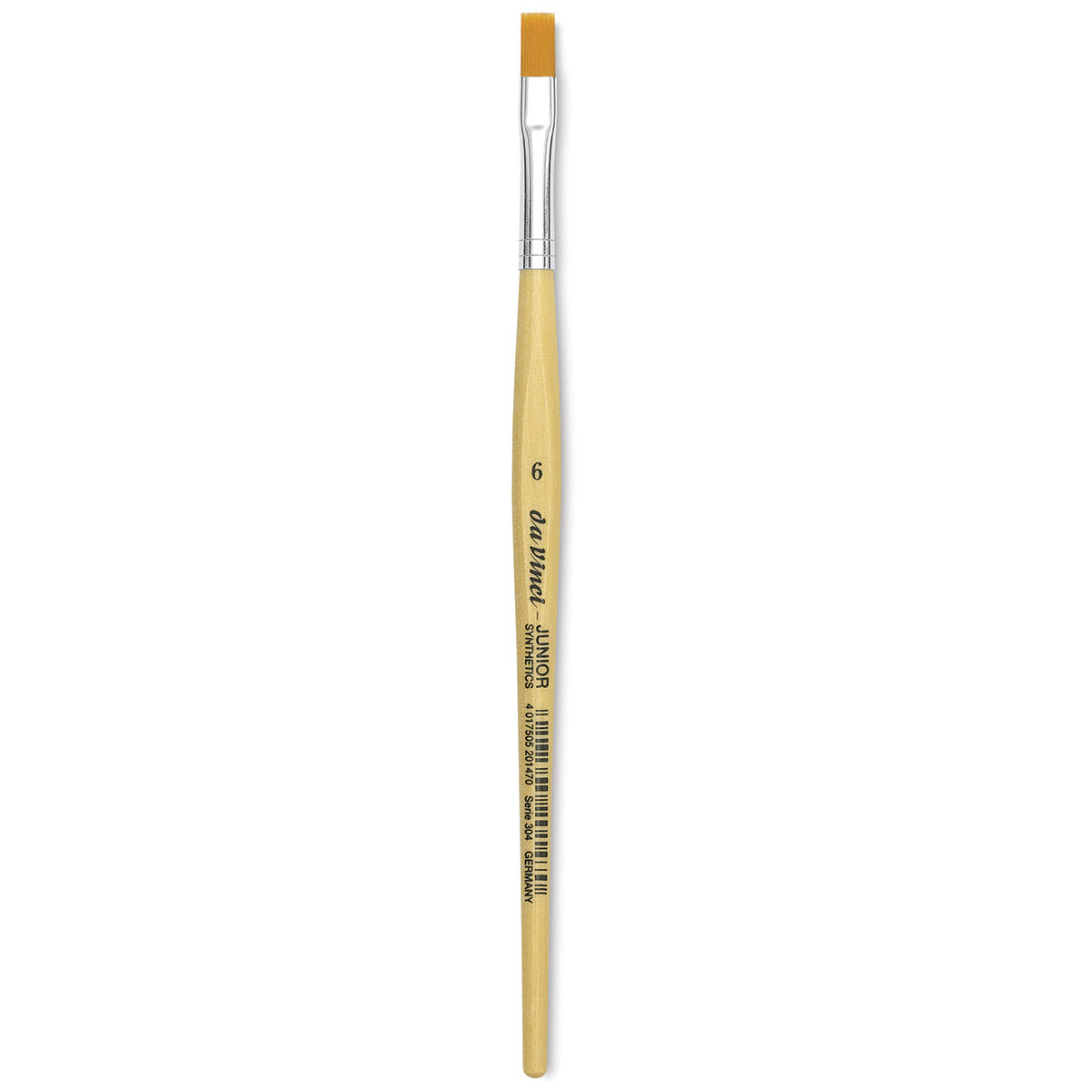 Da Vinci Junior Synthetic Brush - Bright, Short Handle, Size 6