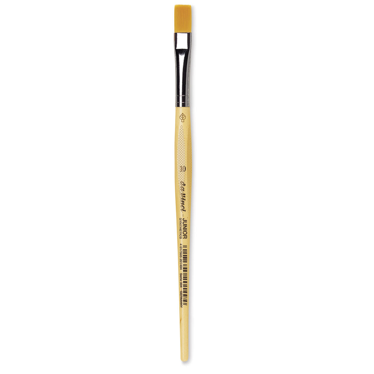 Da Vinci Junior Synthetic Brush - Bright, Short Handle, Size 10