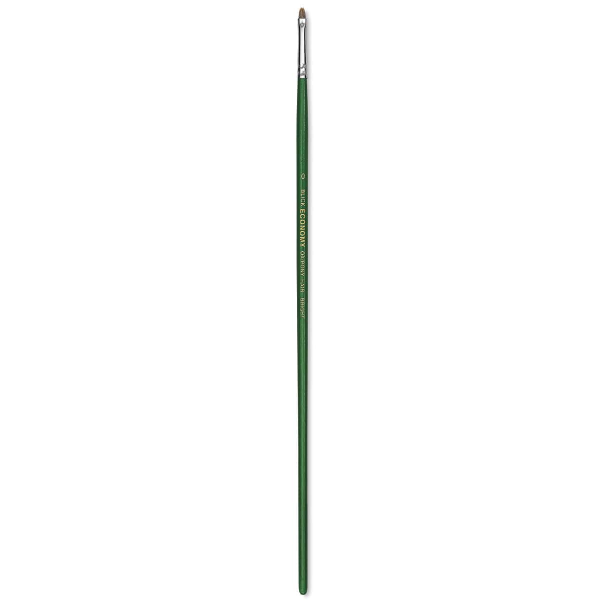 Blick Economy Ox/Pony Hair Brush - Bright, Long Handle, Size 0