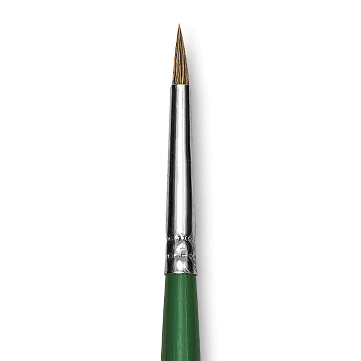 Blick Economy Ox/Pony Hair Brush - Round, Long Handle, Size 0 close-up