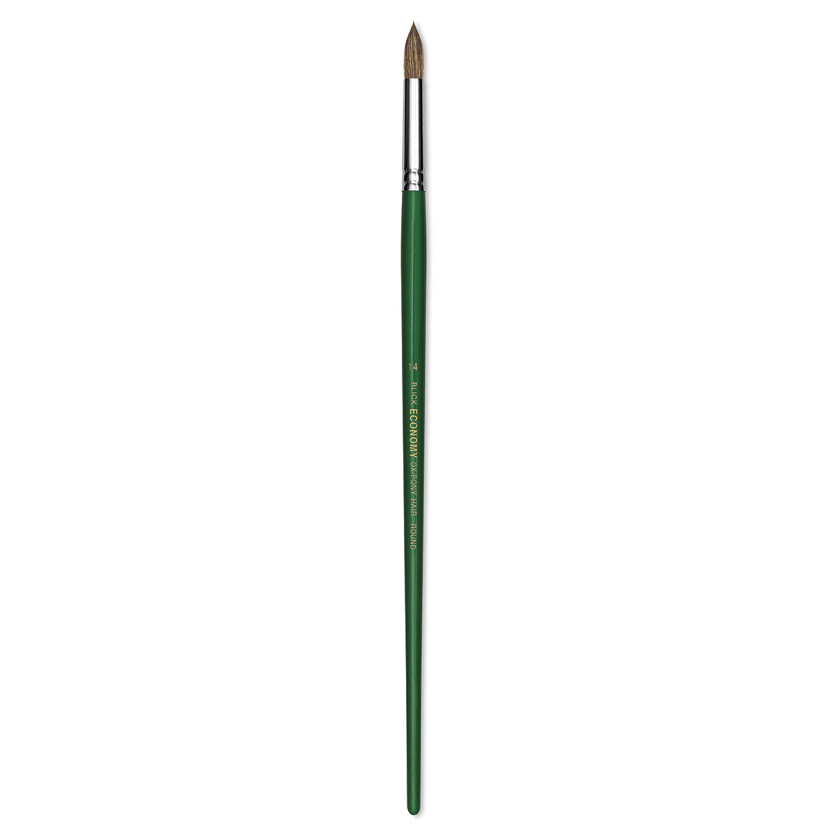 Blick Economy Ox/Pony Hair Brush - Round, Long Handle, Size 14