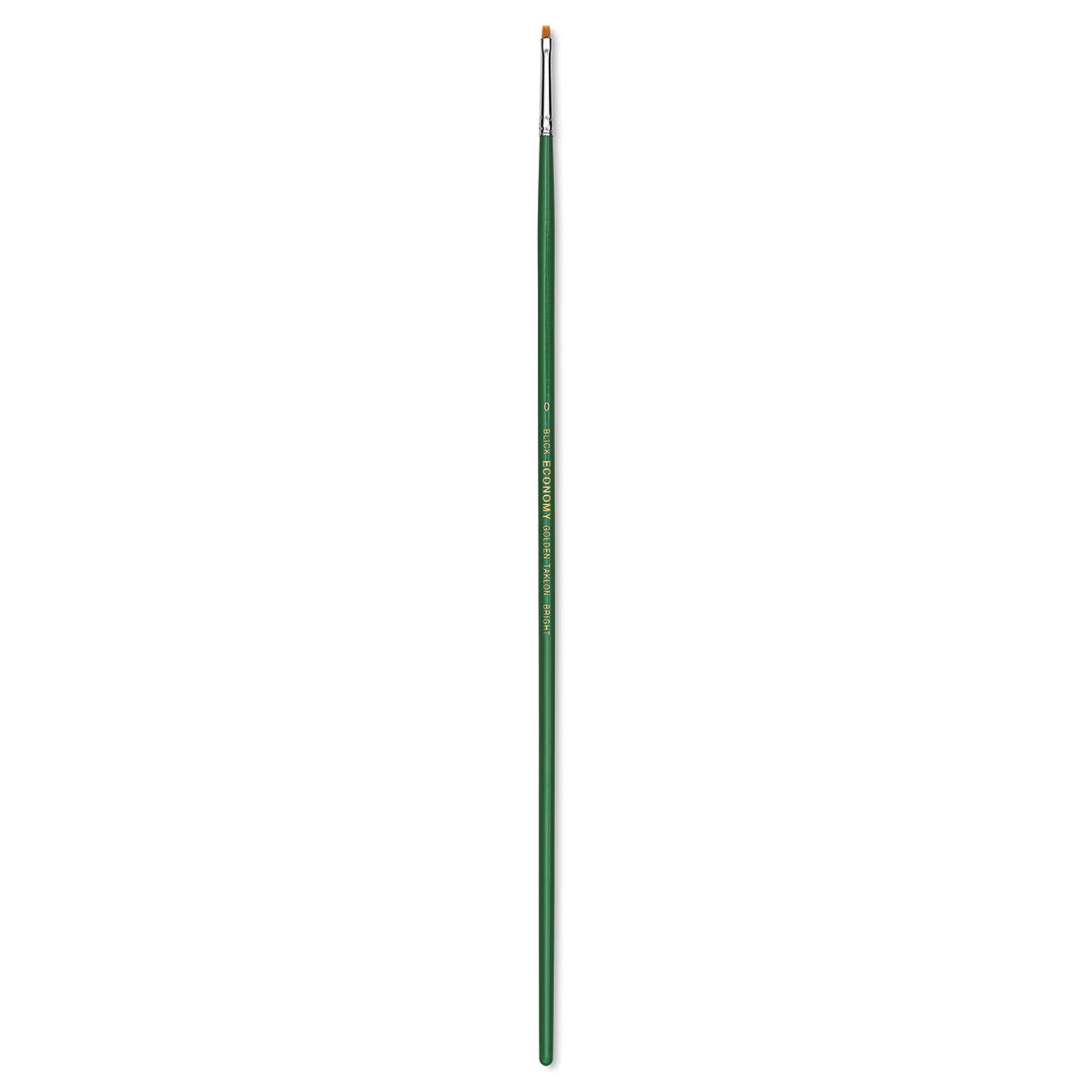 Blick Economy Golden Taklon Brush - Bright, Long Handle, Size 0