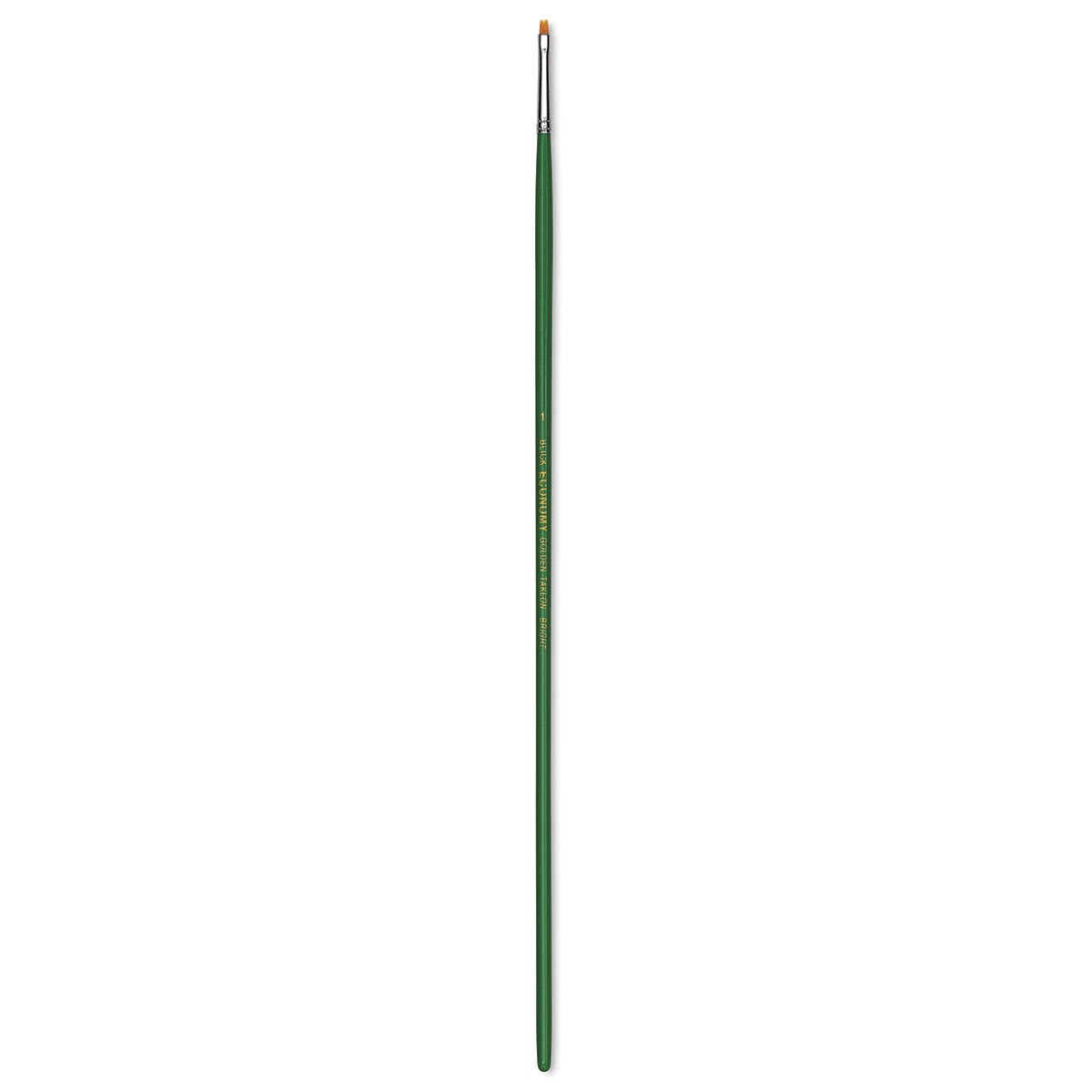 Blick Economy Golden Taklon Brush - Bright, Long Handle, Size 1