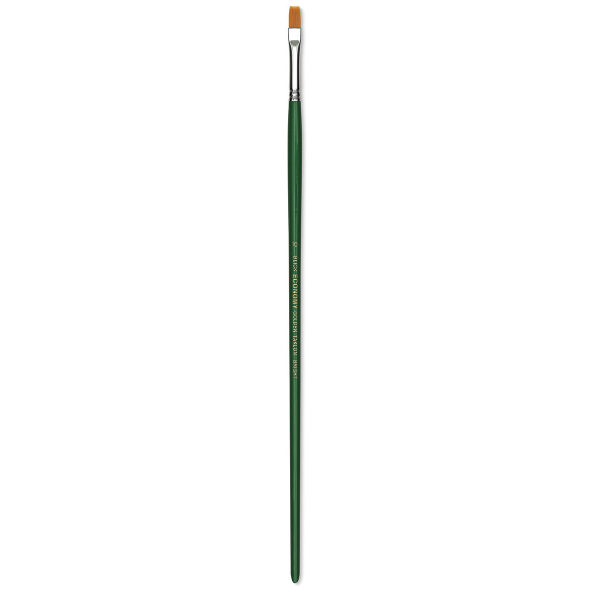 Blick Economy Golden Taklon Brush - Bright, Long Handle, Size 10