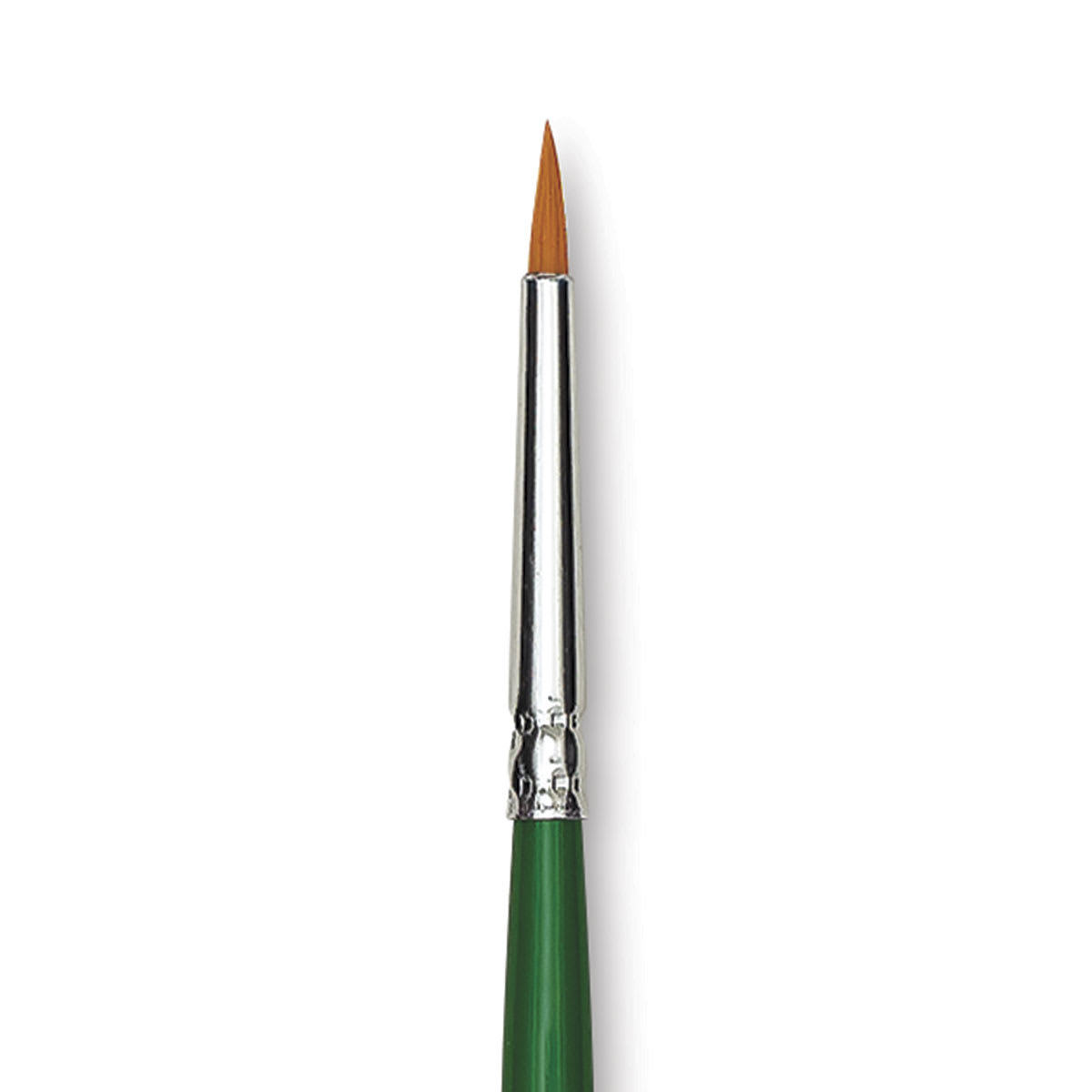 Blick Economy Golden Taklon Brush - Round, Long Handle, Size 0 close up