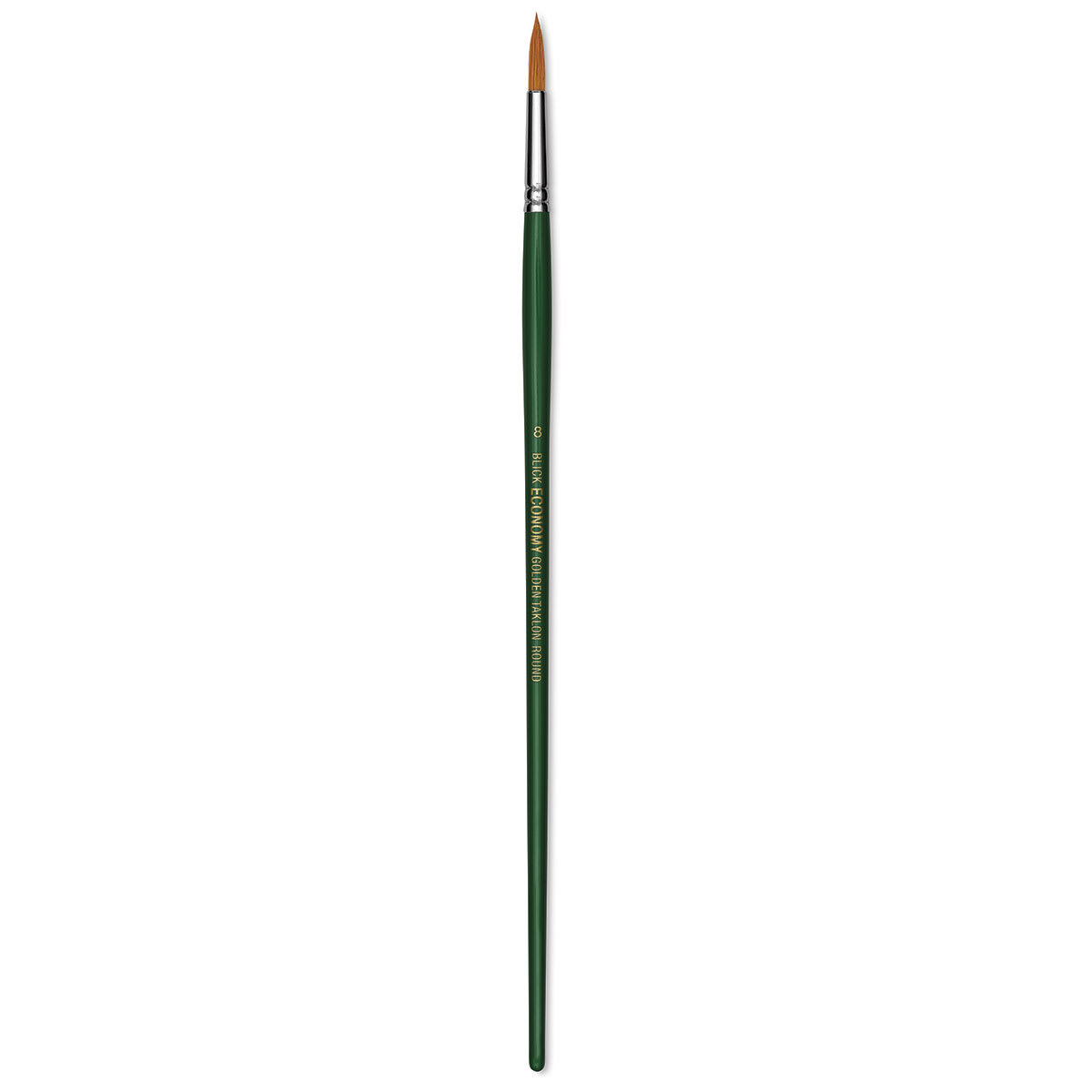 Blick Economy Golden Taklon Brush - Round, Long Handle, Size 8