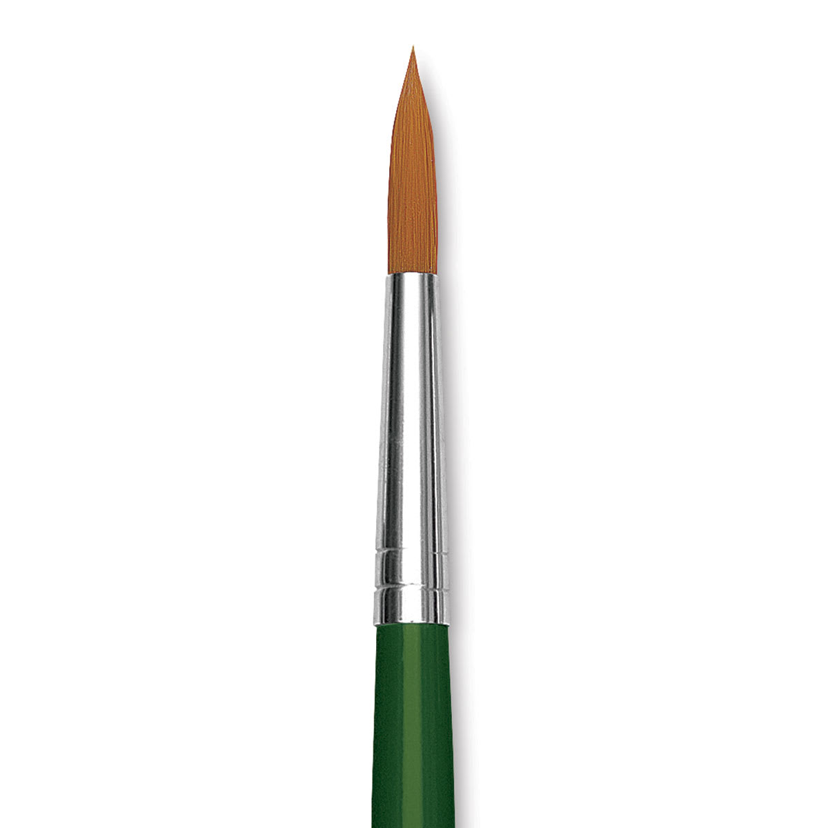 Blick Economy Golden Taklon Brush - Round, Long Handle, Size 10 close up