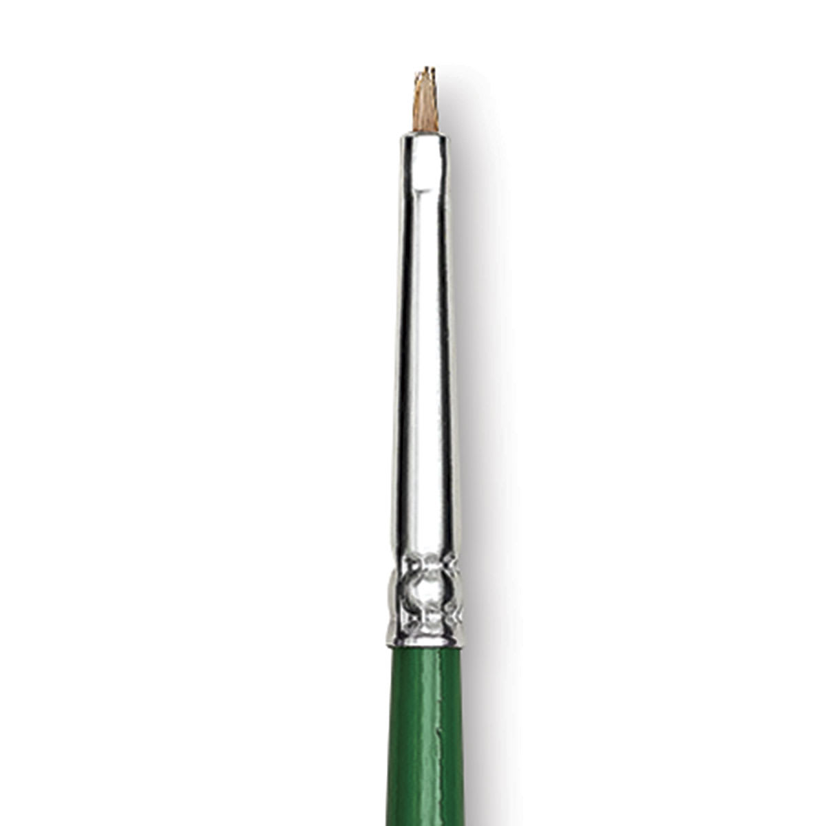 Blick Economy Golden Nylon Brush - Bright, Long Handle, Size 0 close up