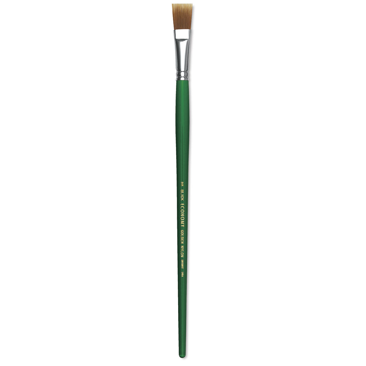 Blick Economy Golden Nylon Brush - Bright, Long Handle, Size 16