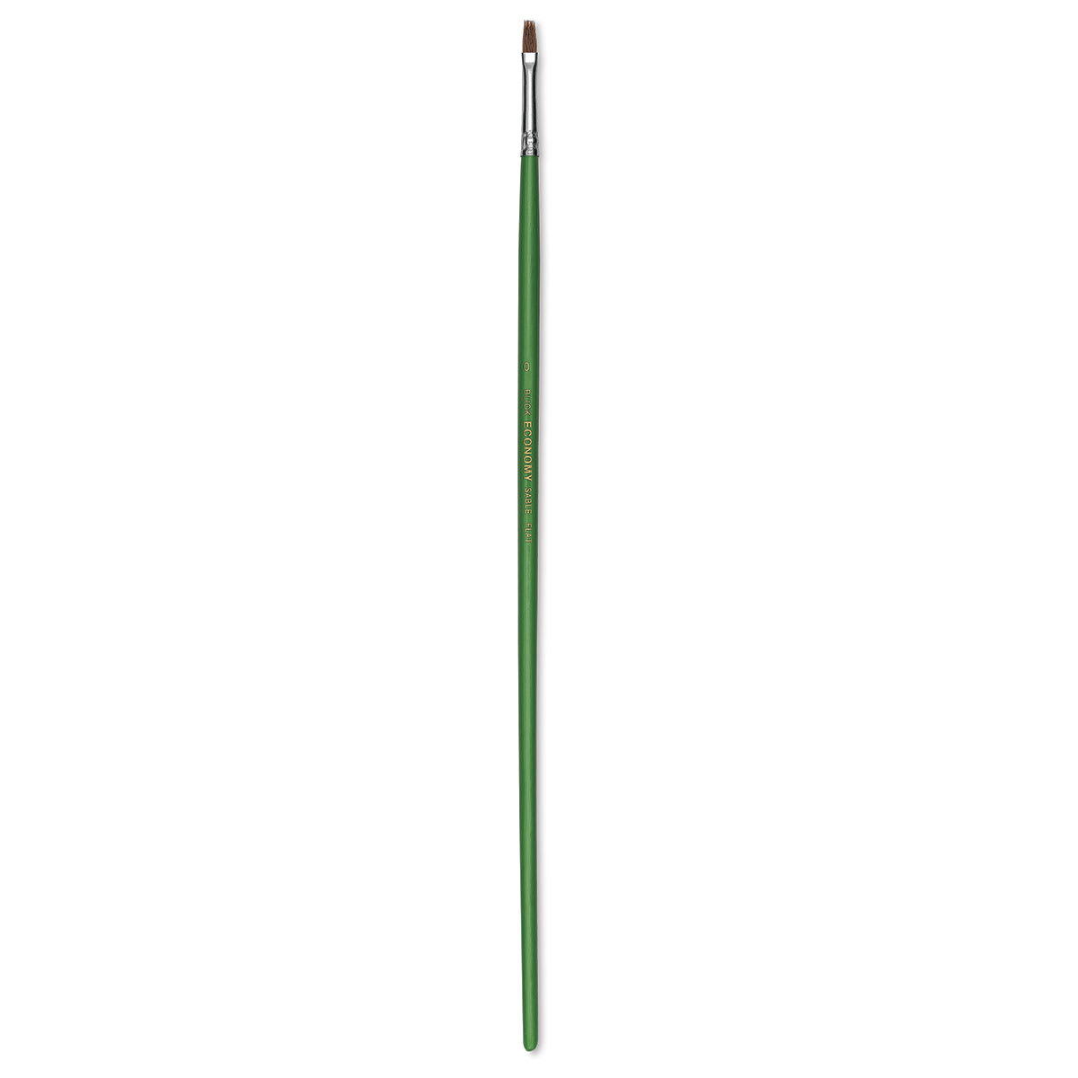 Blick Economy Sable Brush - Flat, Long Handle, Size 0