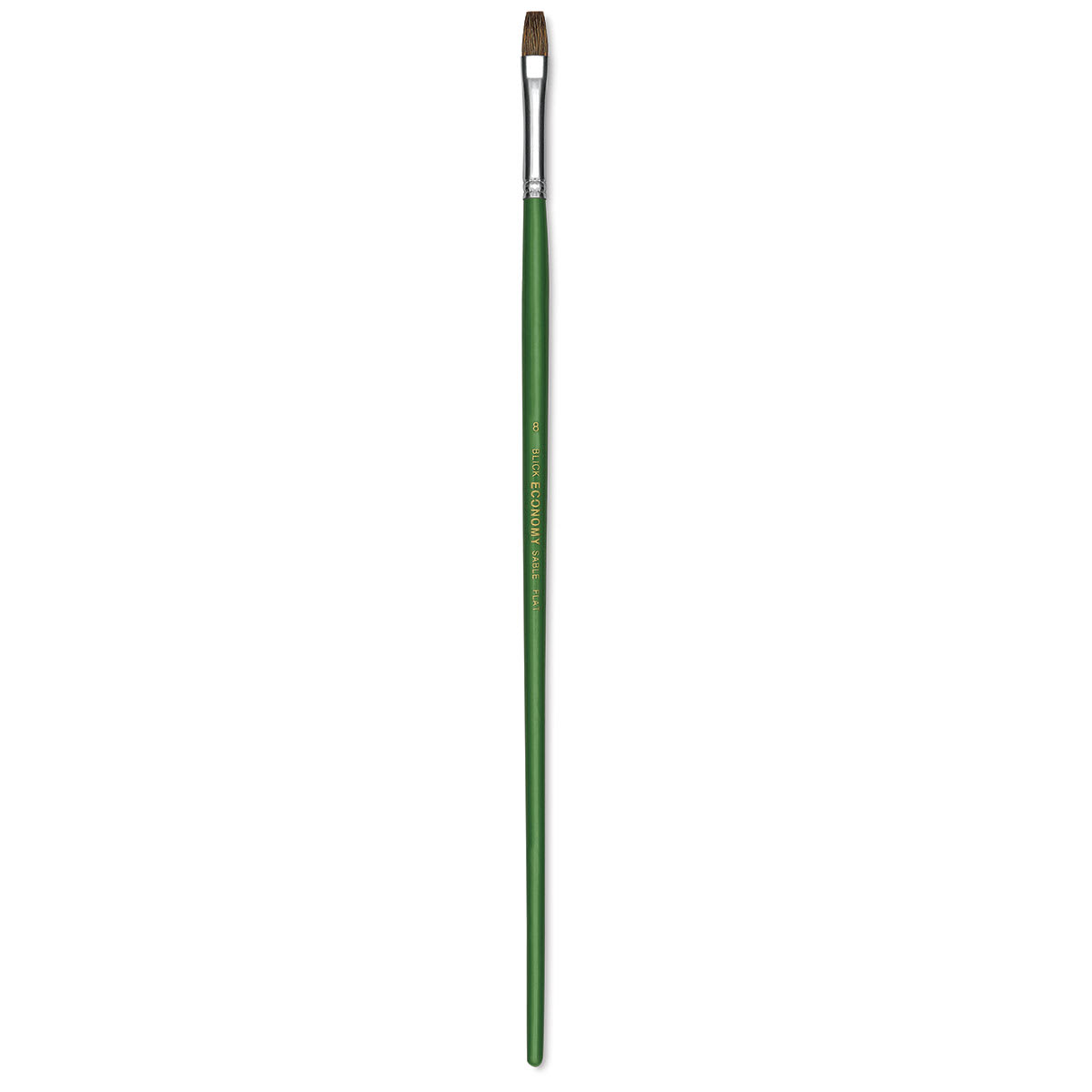 Blick Economy Sable Brush - Flat, Long Handle, Size 8