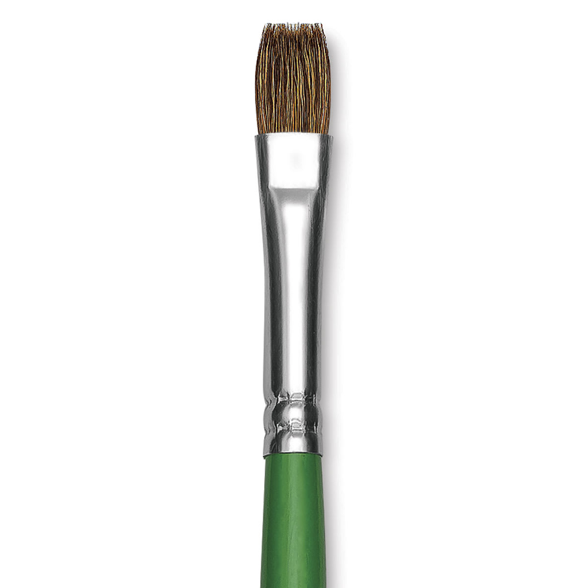 Blick Economy Sable Brush - Flat, Long Handle, Size 10 close up